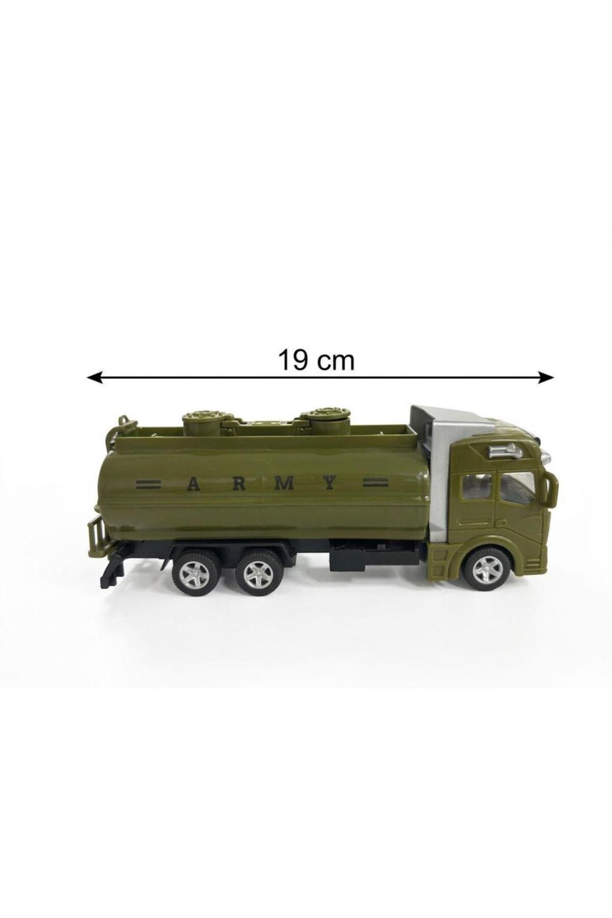 Tıfıl Toys Gerçekçi Tasarım Çek Bırak Askeri Tanker - Oyuncak Tanker fotoğrafı 2 (önizleme)