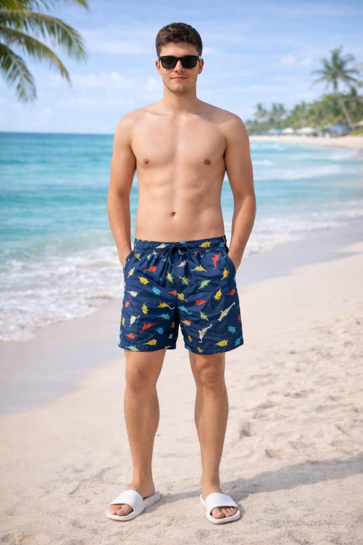 ALEXANDERGARDI Pocketed D Patterned Sea Shorts