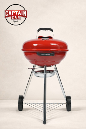 Captain Can Set&Go 47 Kömürlü Mangal I Kömürlü Barbekü ( Kırmızı )