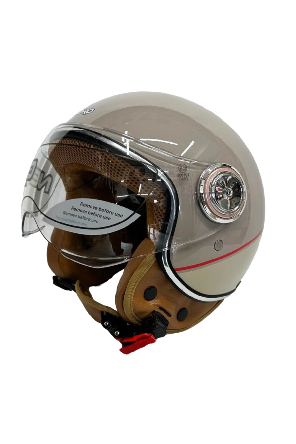 Nero TK06 Çenesiz Yarım Kask Bej + Baff Hediyeli - Fiyatı, Yorumları