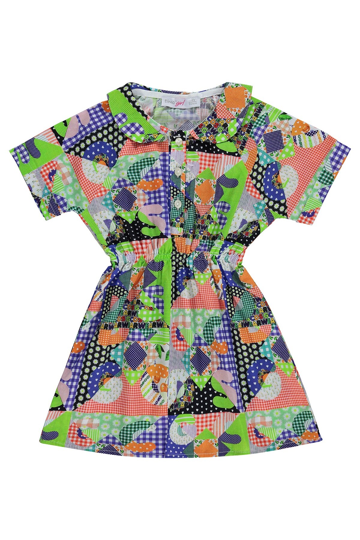 ZEYNEVA Timo Baby Collar Dress 2-5 Years - Green- Trendyol ZEYNEVA Timo Baby Collar Dress 2-5 Years - Green- Trendyol