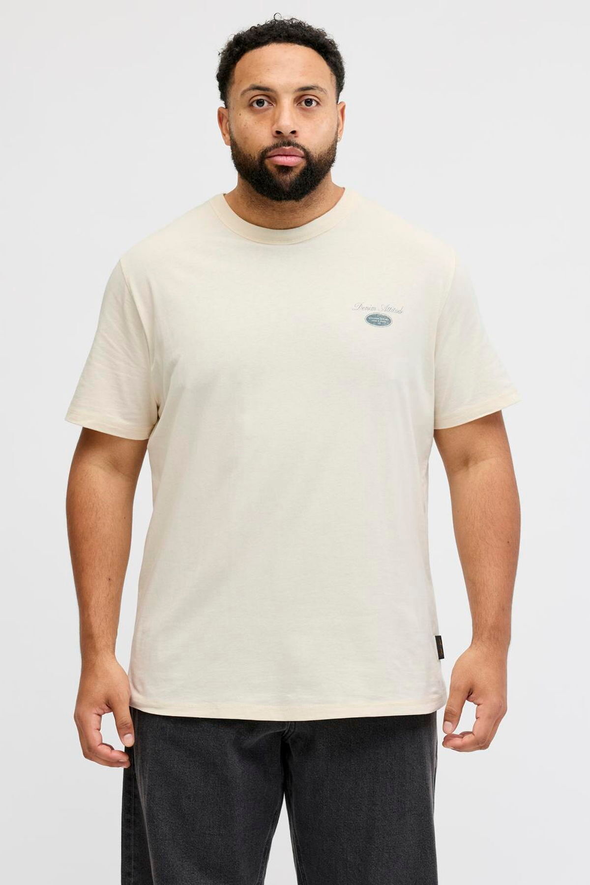 لباس سایز بزرگ با جزئیات سینه - دوور جک اند جونز تی شرت بزرگ سایز Jack & Jones