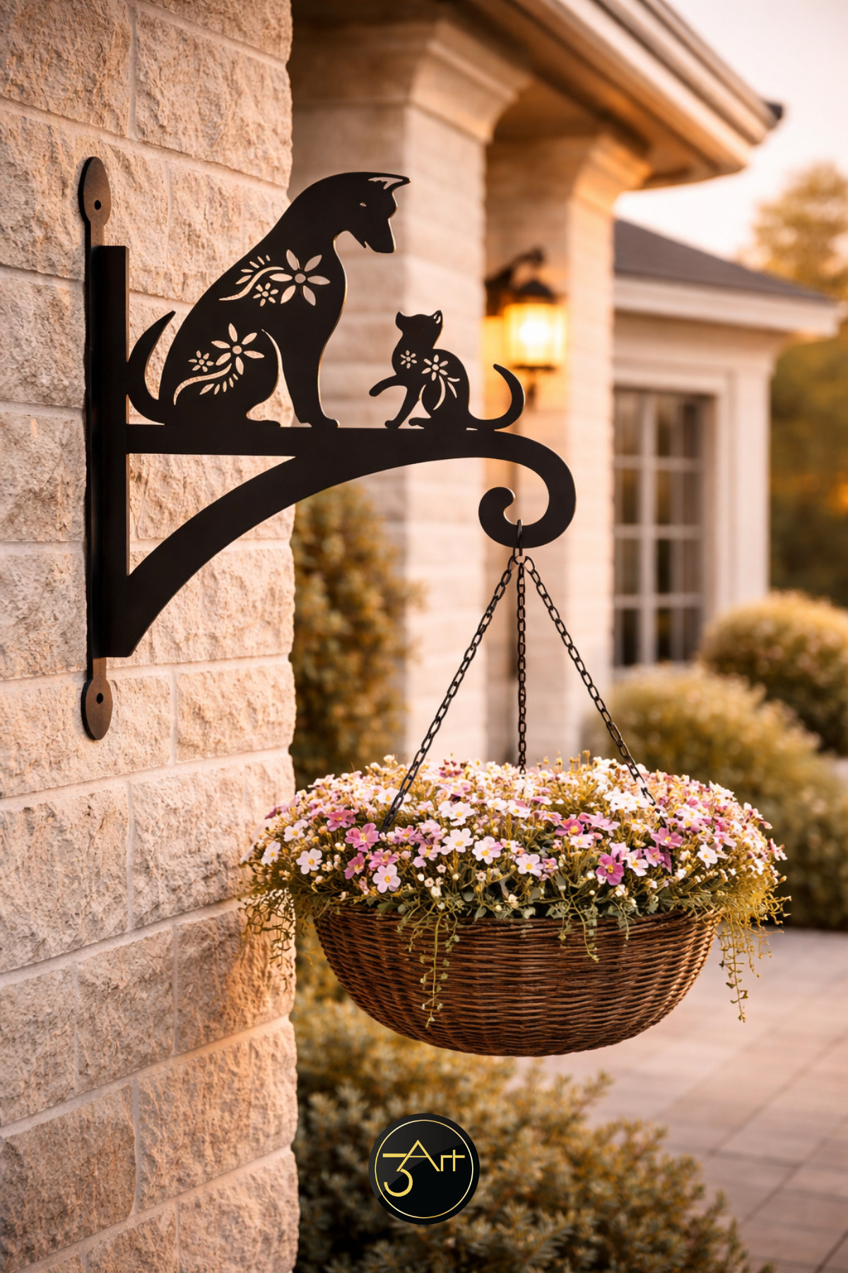 Decorative Wall Mounted Flower Hanger - Outdoor Hanger - Flower Pot Holder