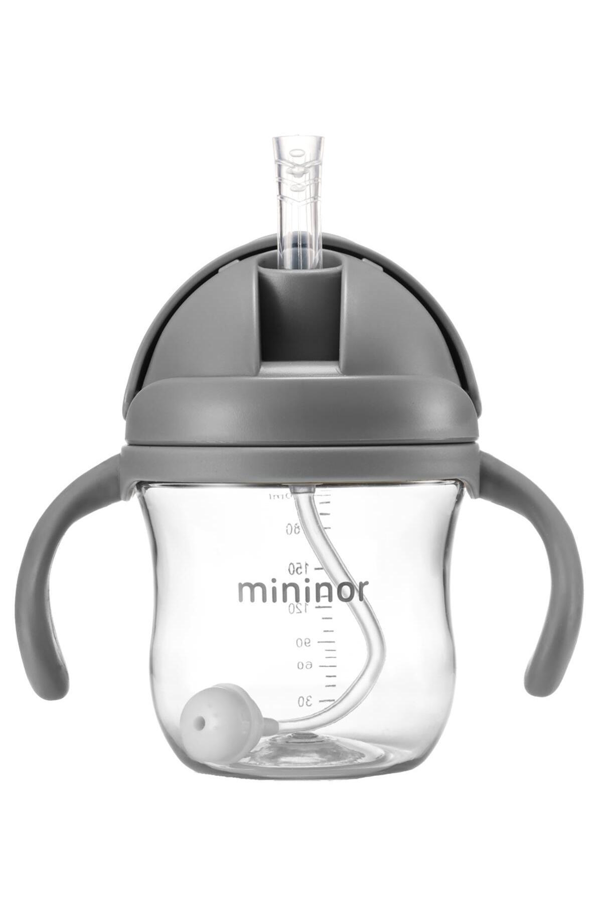 Mininor Tritan Akıllı Alıştırma Bardağı 220 ml - Grey Seal - Gri Standart fotoğrafı 4 (önizleme)