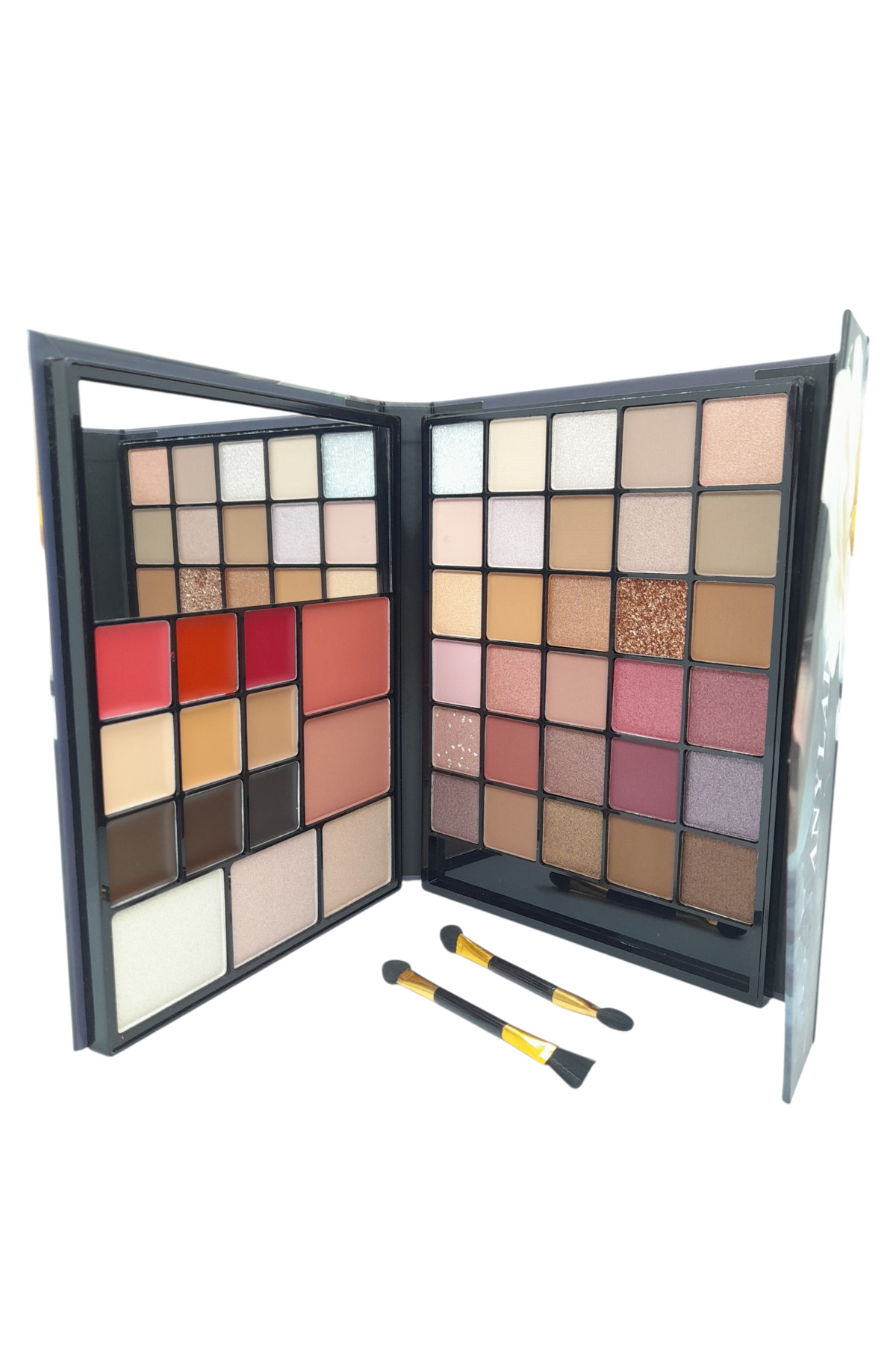 Bloom Göz Farı Lip Stick Pudra Allık Highlighter Kontür Kaş Farı Ayna İçeren 47 'li Makyaj Paleti — ZRD113302 — تصویر 3 از 6