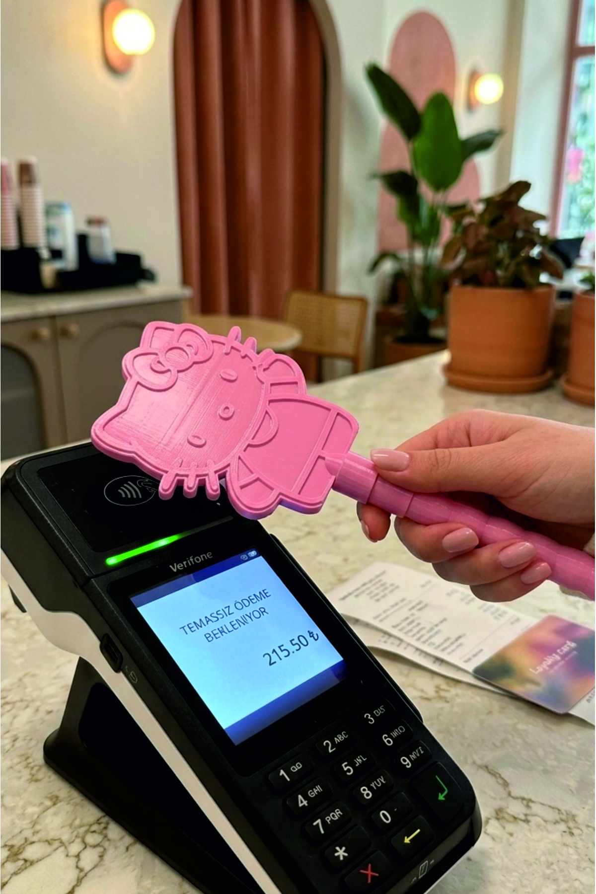 Mutlu Tasarım Hello Kitty Uyumlu Asa Trend Esprili Kredi Kartlık Popüler Parti Eğlence Hediye
