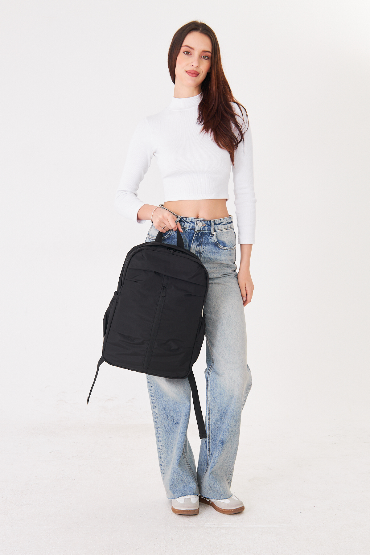 Superbag Su İtici Kumaş Laptop Sırt Çantası 15.6 İnç Uyumlu Korumalı Notebook Günlük Çanta görsel 7