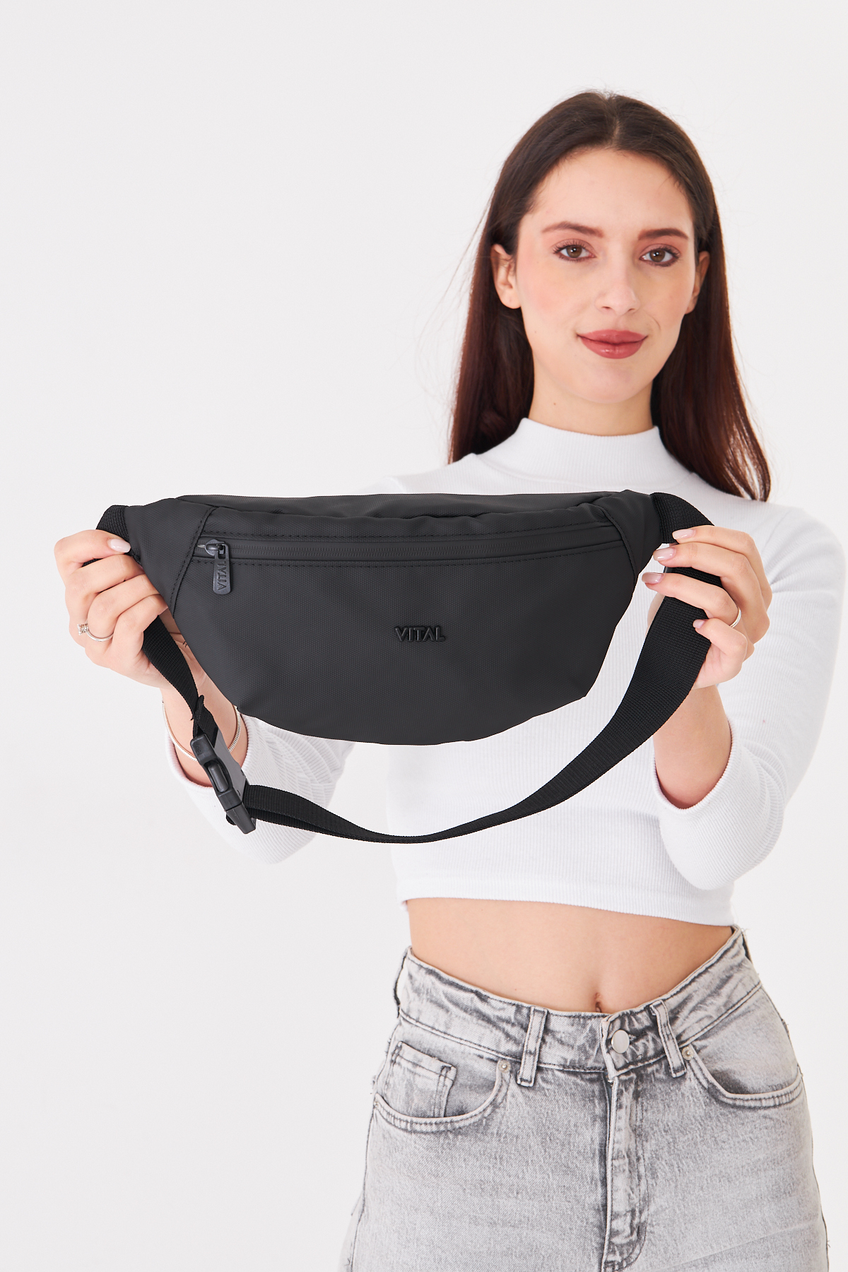 Superbag 2 Bölmeli Çapraz Askılı Bel ve Omuz Çantası Unisex Günlük Kullanım Çantası
