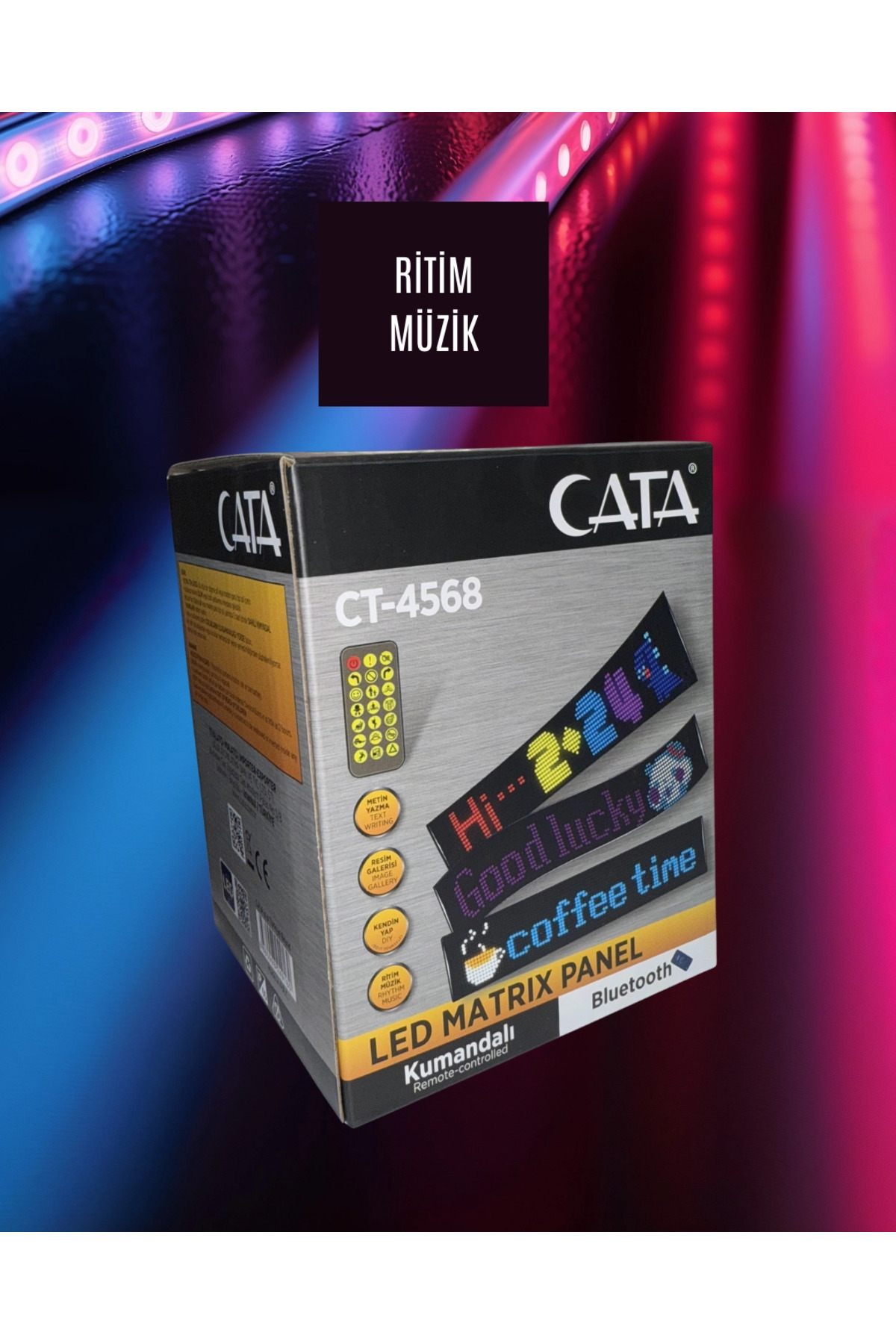 Cata CT-4568 Led Matrix Panel Kumandalı - Bluetooth - Fiyatı