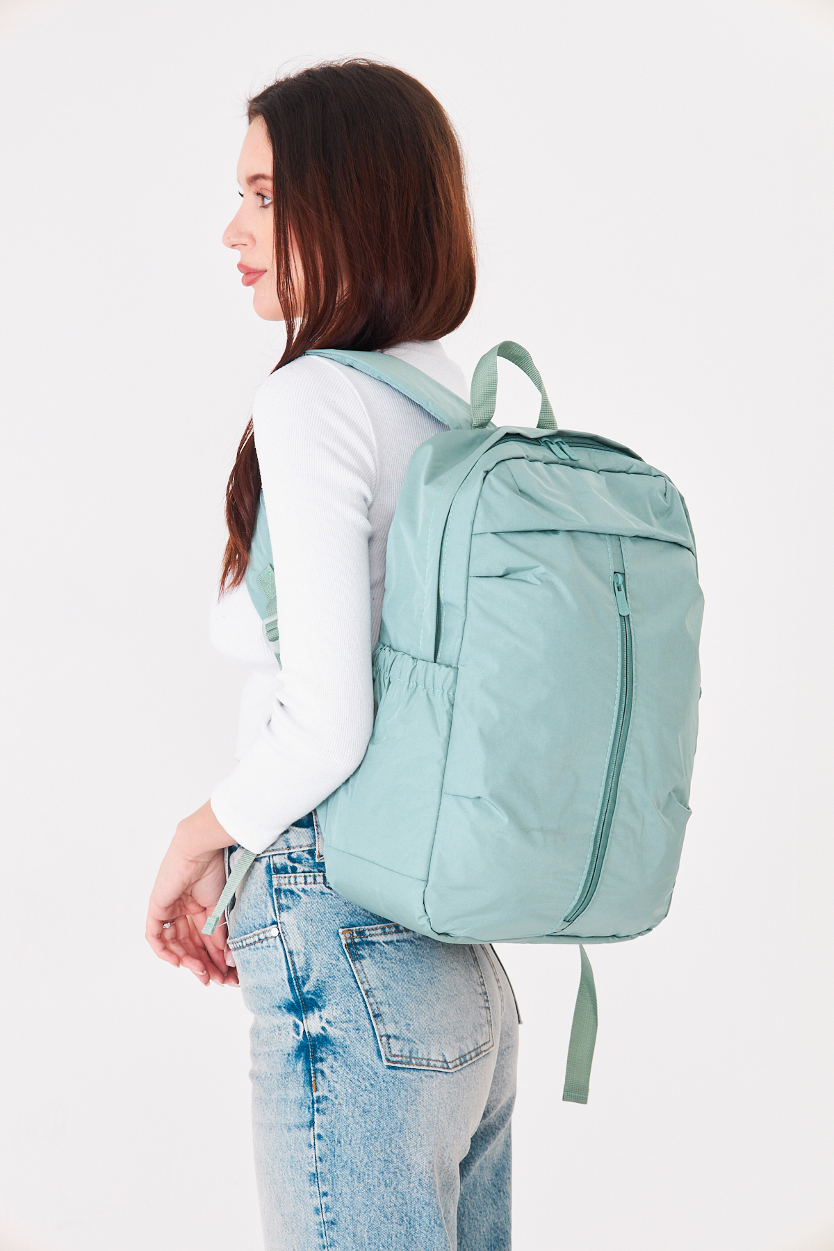 Superbag Su İtici Kumaş Laptop Sırt Çantası 15.6 İnç Uyumlu Korumalı Notebook Günlük Çanta görsel 6