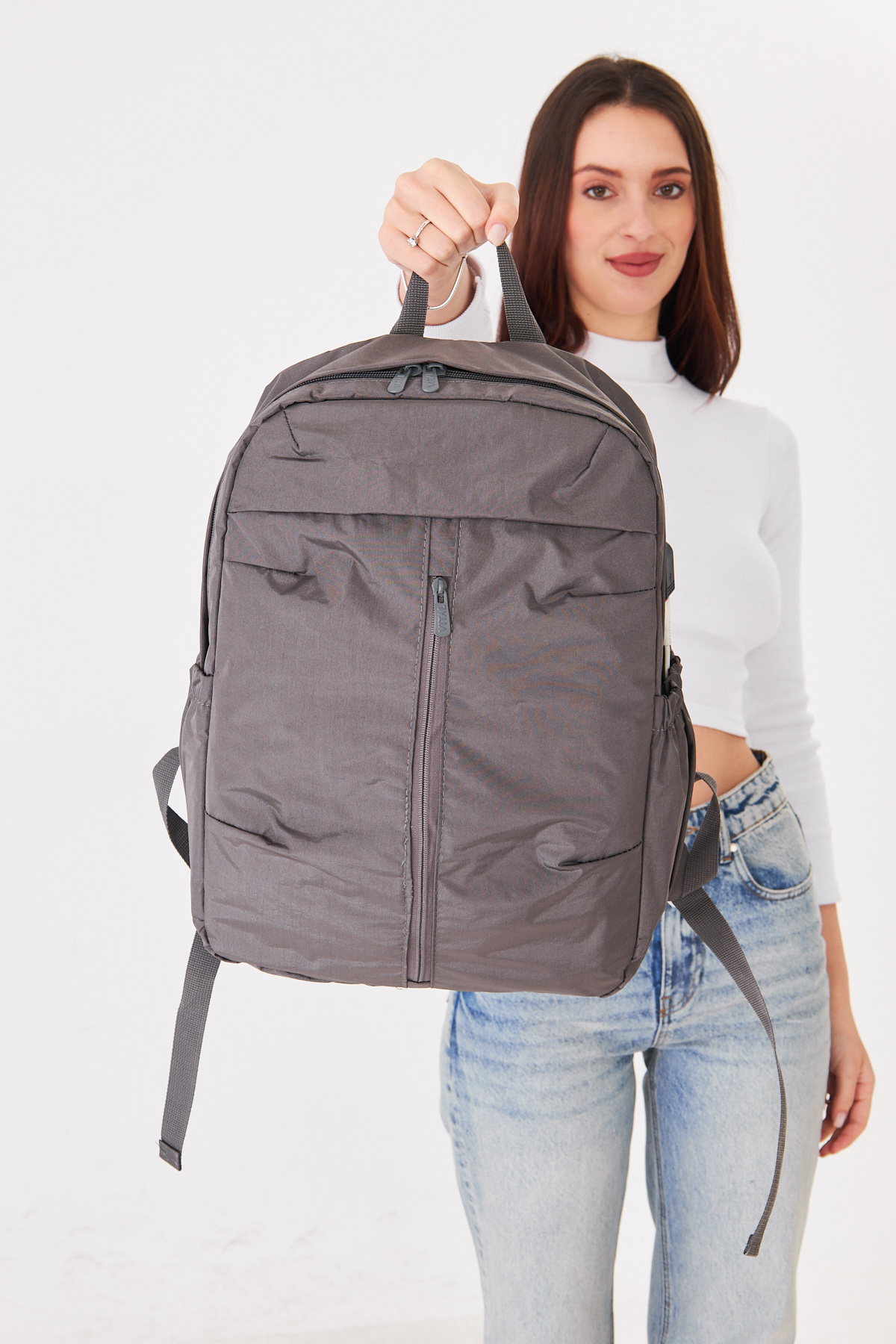 Superbag Su İtici Kumaş Laptop Sırt Çantası 15.6 İnç Uyumlu Korumalı Notebook Günlük Çanta