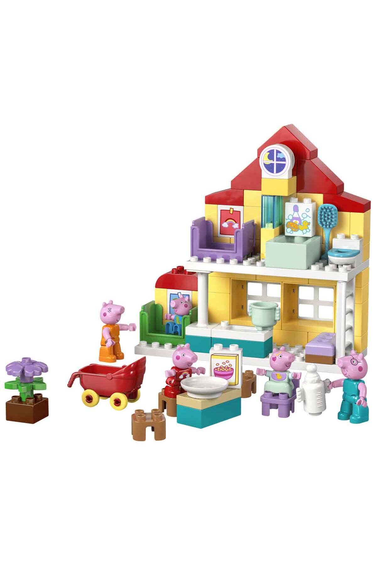 LEGO DUPLO Peppa Pig Aile Evi 10467 - 2 Yaş ve Üzeri Çocuklar için 5 Peppa Pig Figürü İçeren Yaratıc fotoğrafı 2 (önizleme)