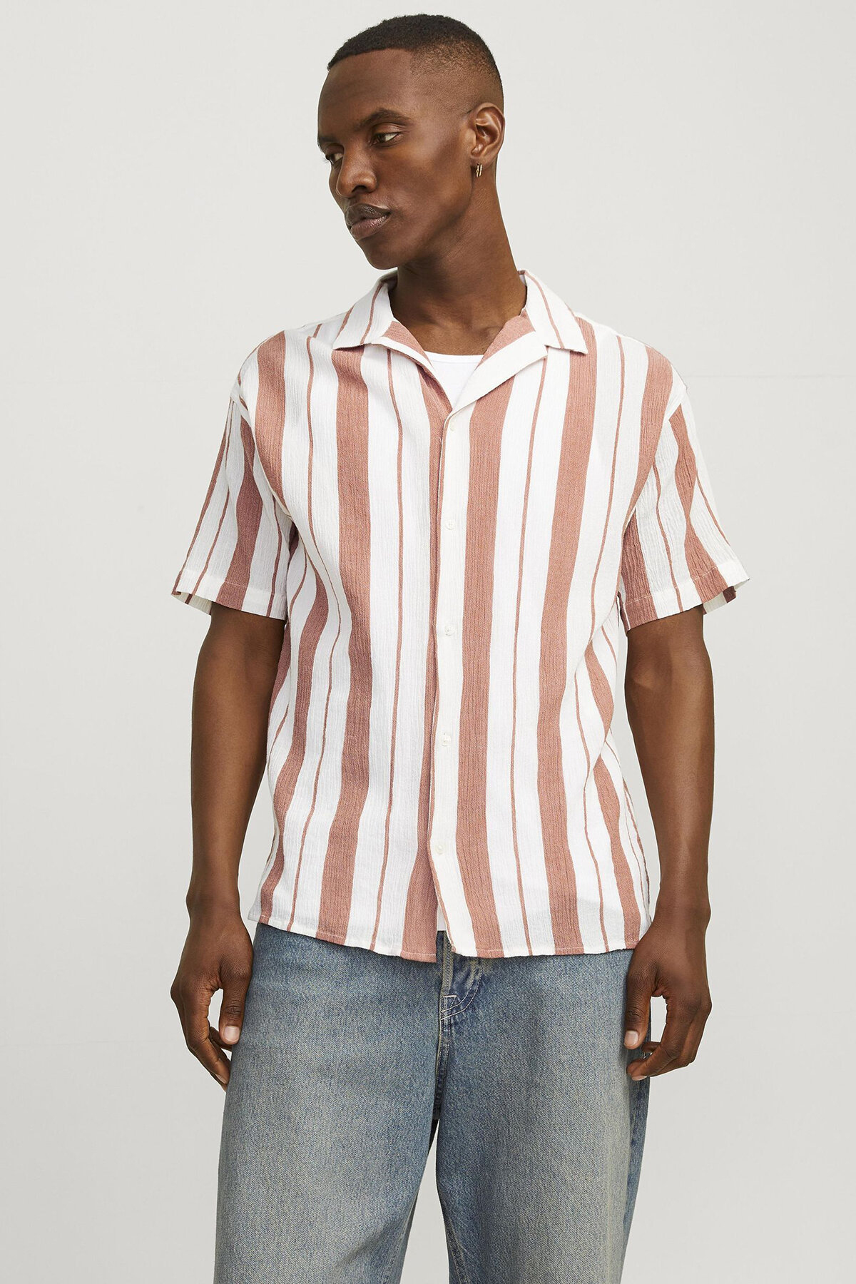پیراهن راه راه مردانه طرح لوک - لوک جک اند جونز پیراهن Jack & Jones