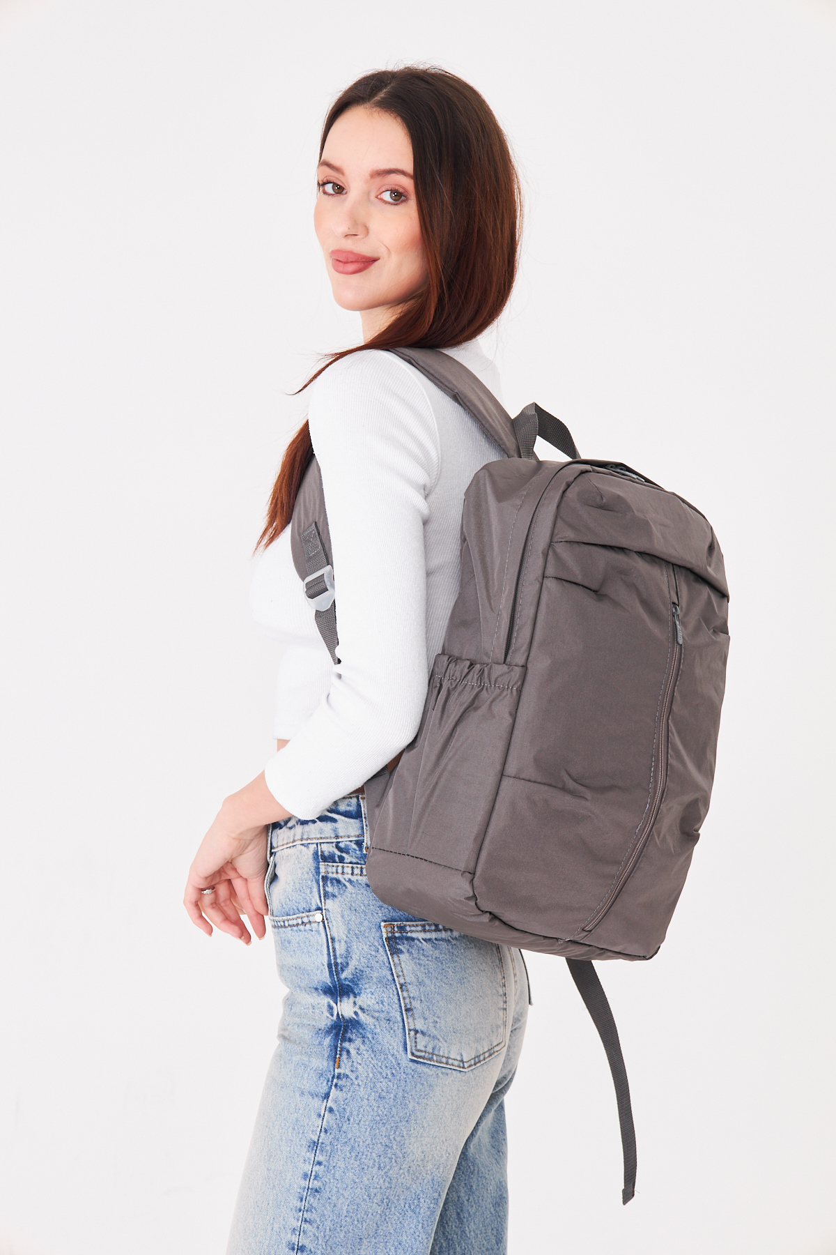 Superbag Su İtici Kumaş Laptop Sırt Çantası 15.6 İnç Uyumlu Korumalı Notebook Günlük Çanta görsel 5