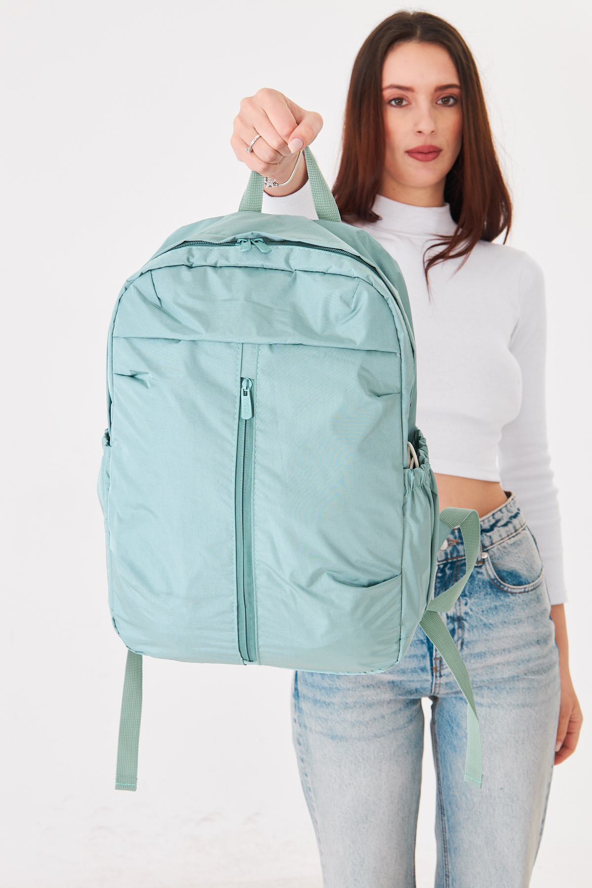Superbag Su İtici Kumaş Laptop Sırt Çantası 15.6 İnç Uyumlu Korumalı Notebook Günlük Çanta
