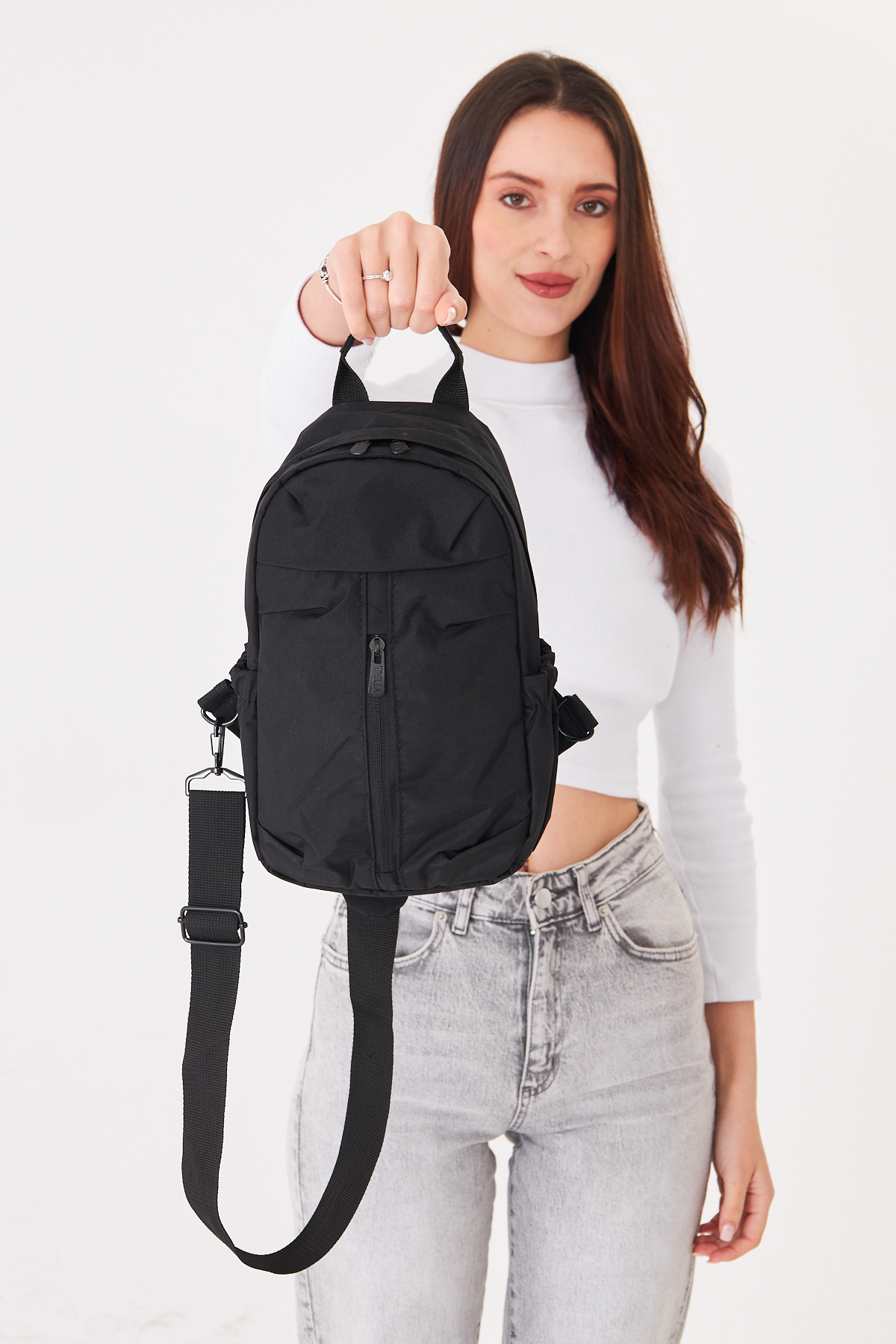 Superbag Su İtici Kumaş Çapraz Askılı Omuz ve Bel Çantası Unisex Günlük Kullanım Çanta