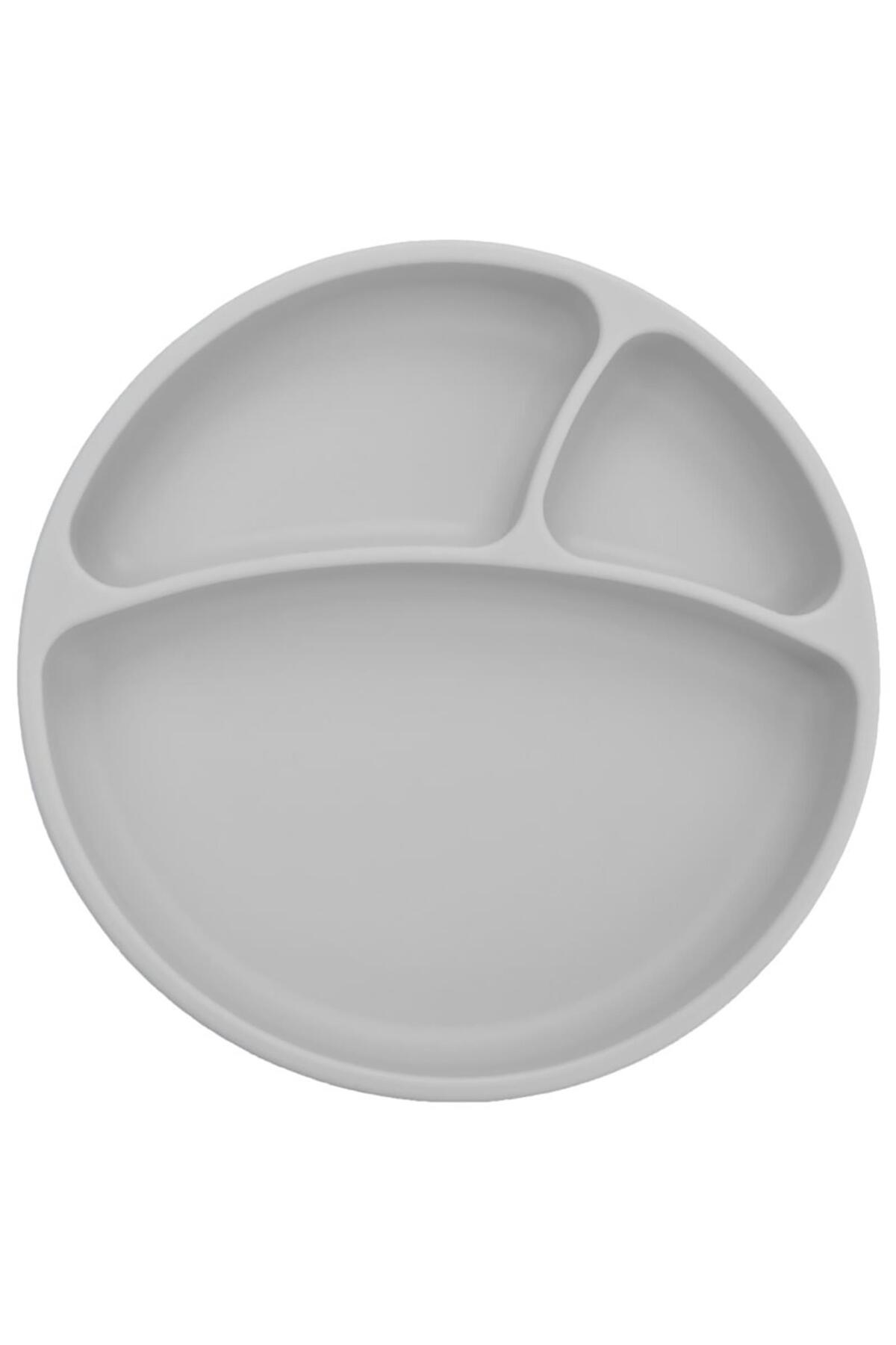 OiOi Minik-O Porsiyon Mama Tabağı - Gri Standart fotoğrafı 3 (önizleme)