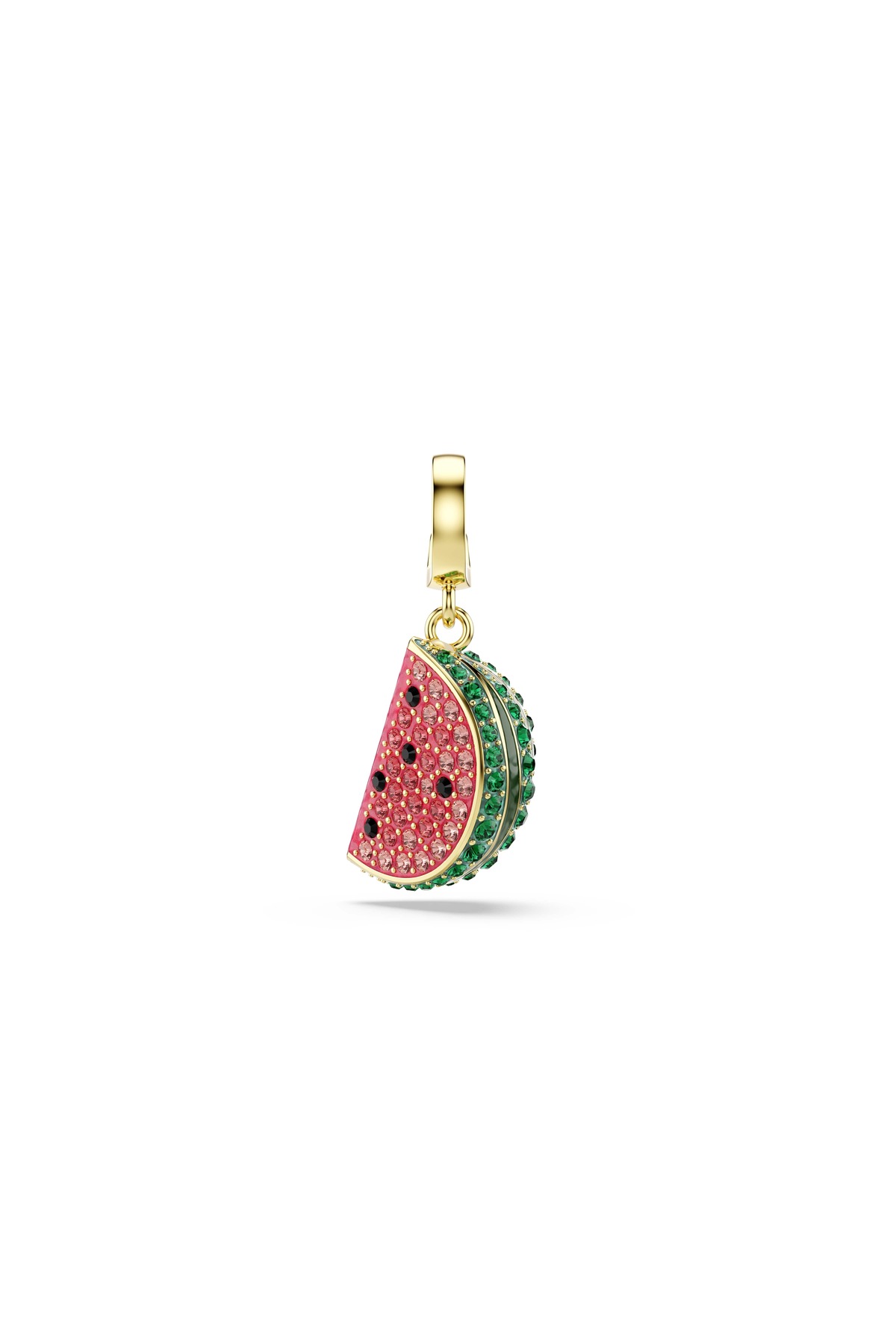 Idyllia Charm, Mixed cuts, Watermelon, Multicolor, 18k gold finish