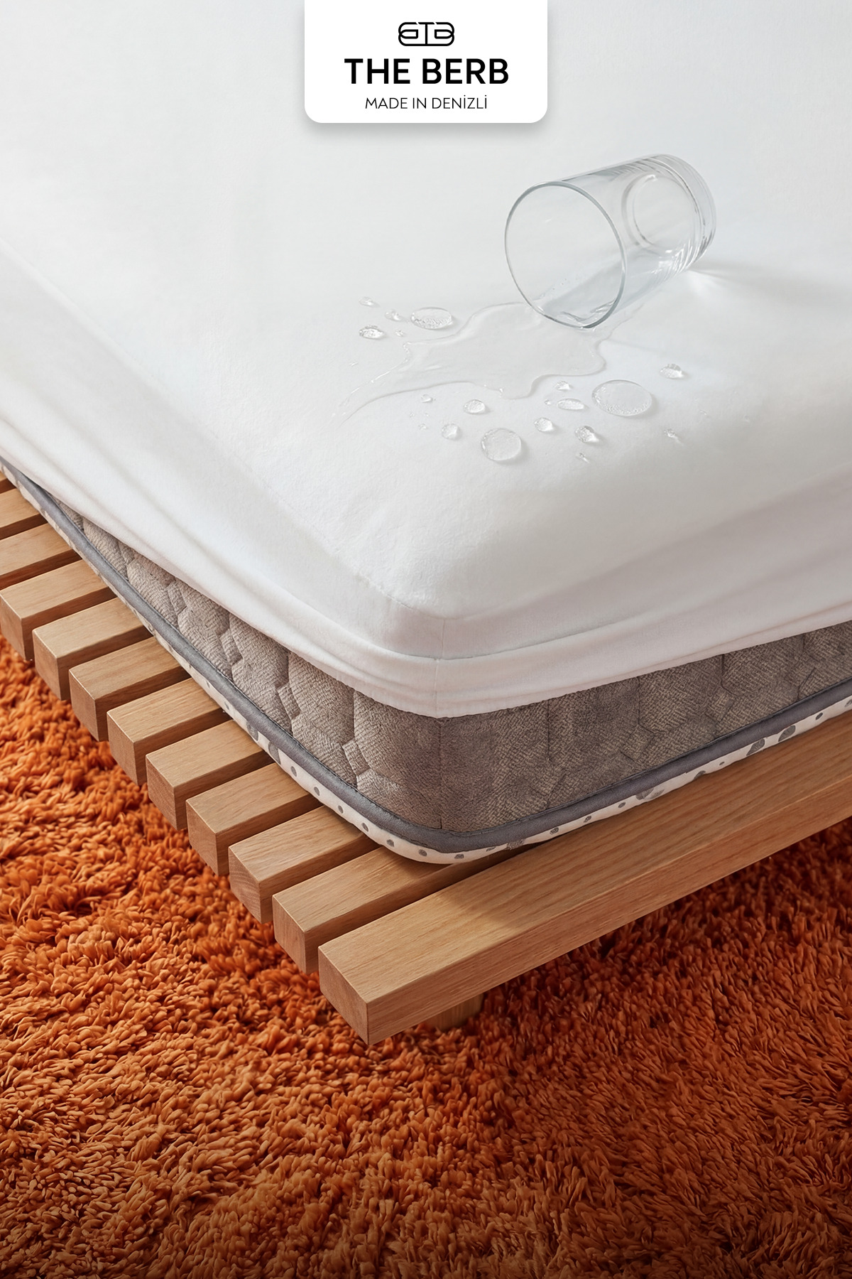 100% Liquid-Proof Micro Mattress Mattress | Rubber Mattress Protector | Single Double Inserts Dimensions | White