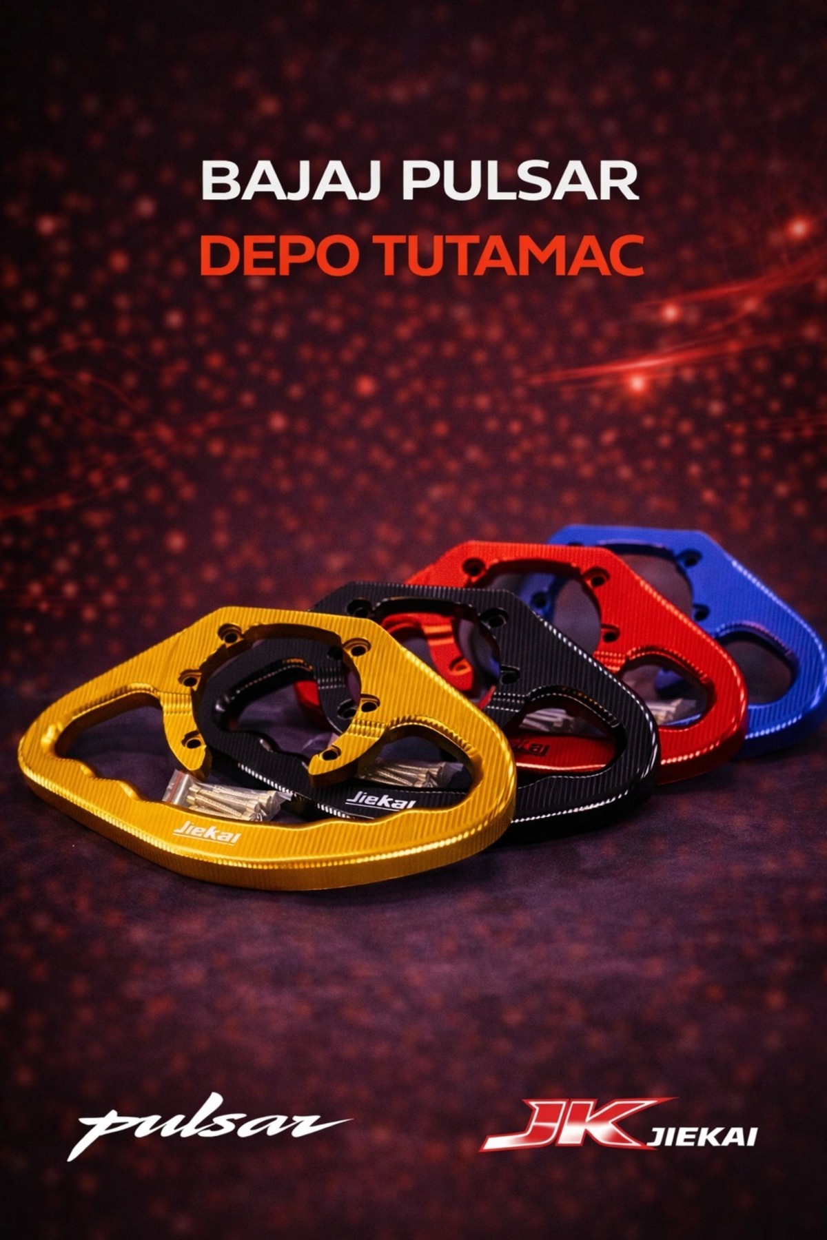 Jiekai DP-301 BAJAJ PULSAR NS-200-RS-200 UYUMLU DEPO TUTAMAC *MAVİ