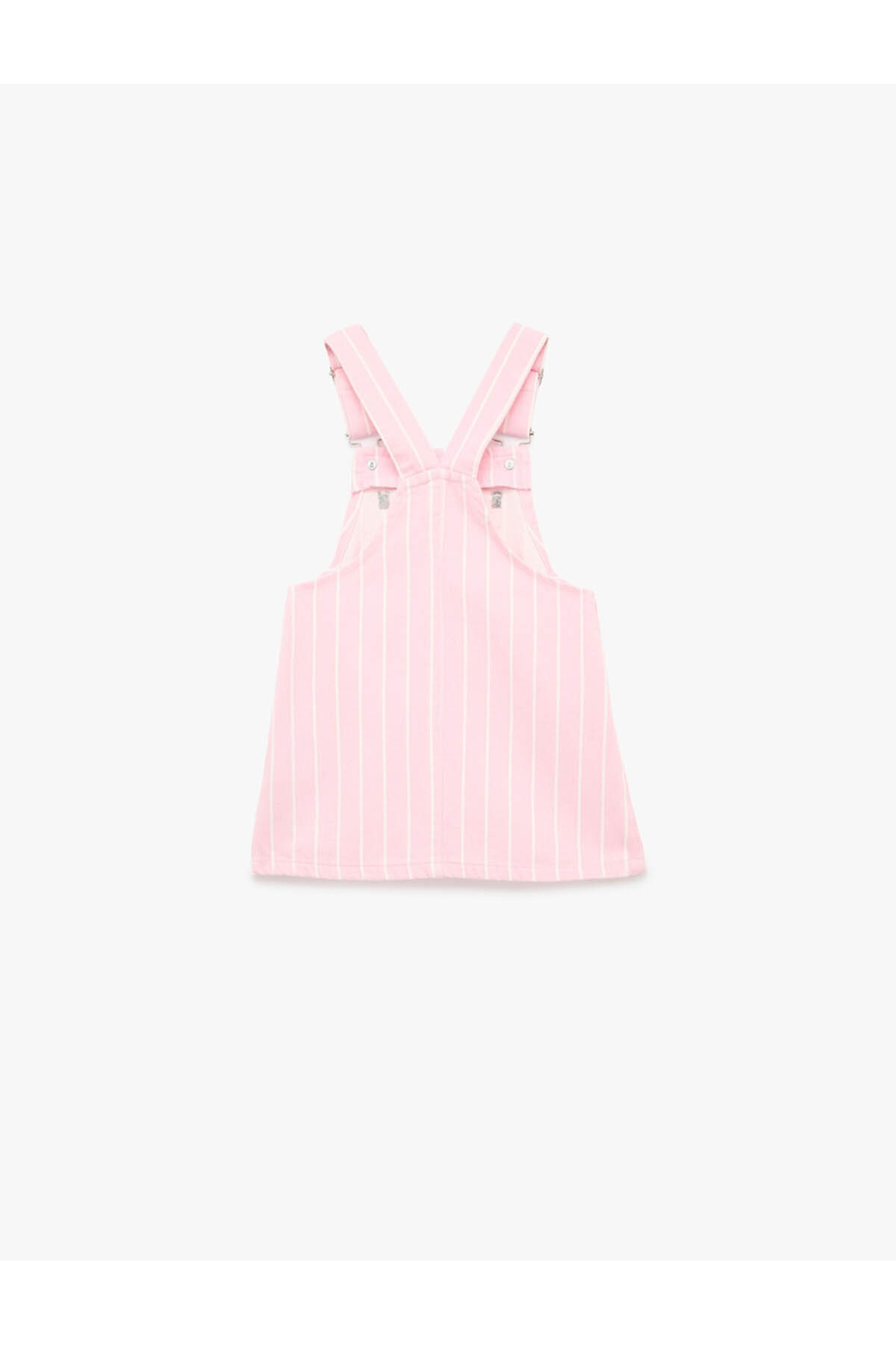 Koton Pamuklu Kare Yaka Askılı Denim Jile Elbise fotoğrafı 2 (önizleme)