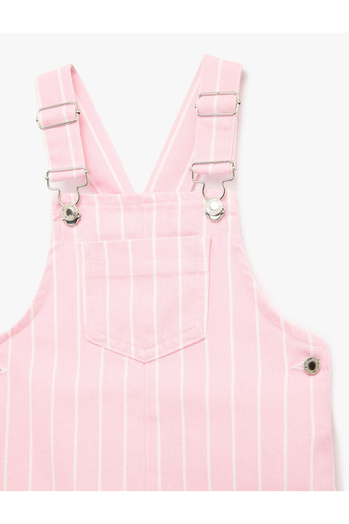 Koton Pamuklu Kare Yaka Askılı Denim Jile Elbise fotoğrafı 3 (önizleme)