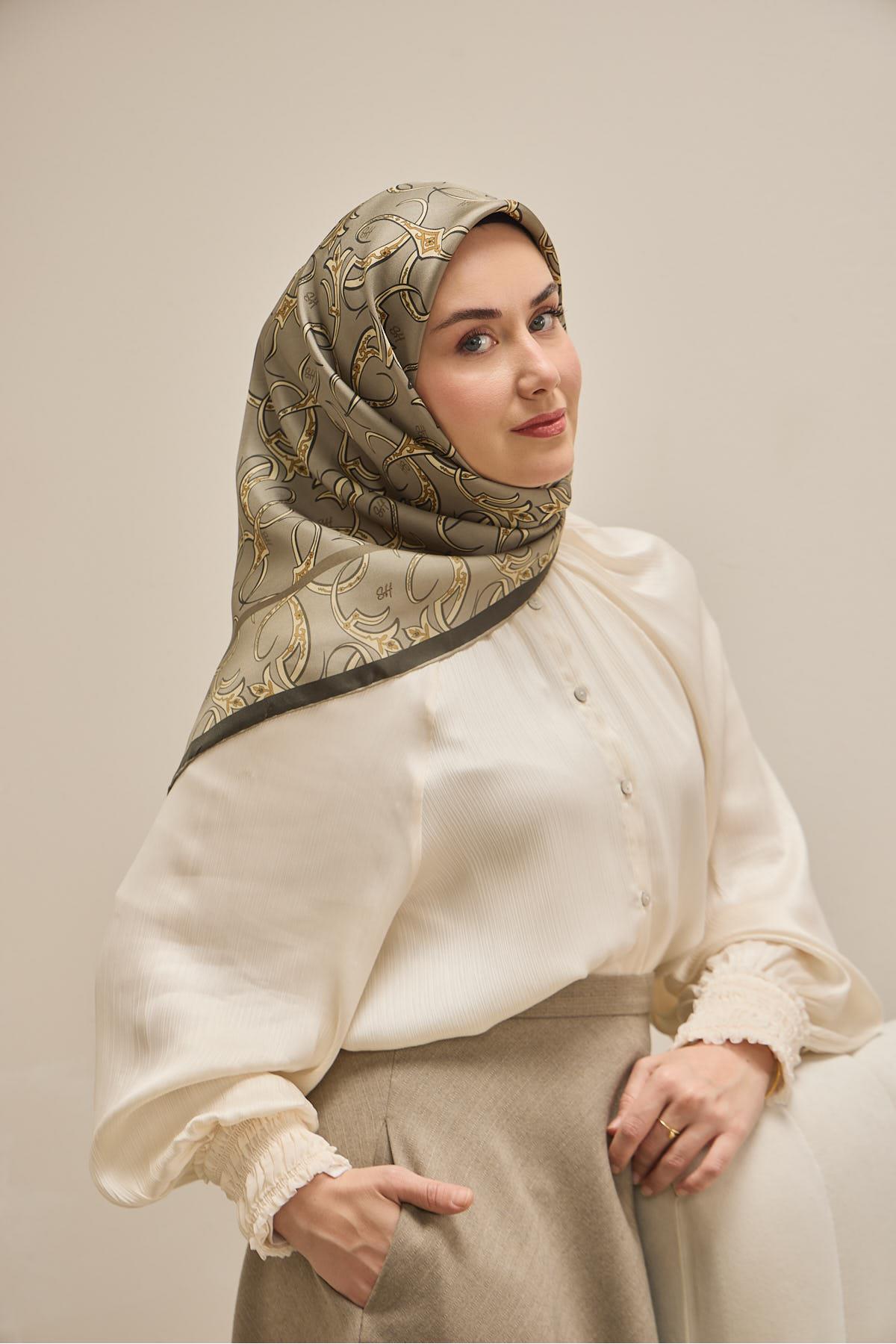 Twill İpek Eşarp 11509-15