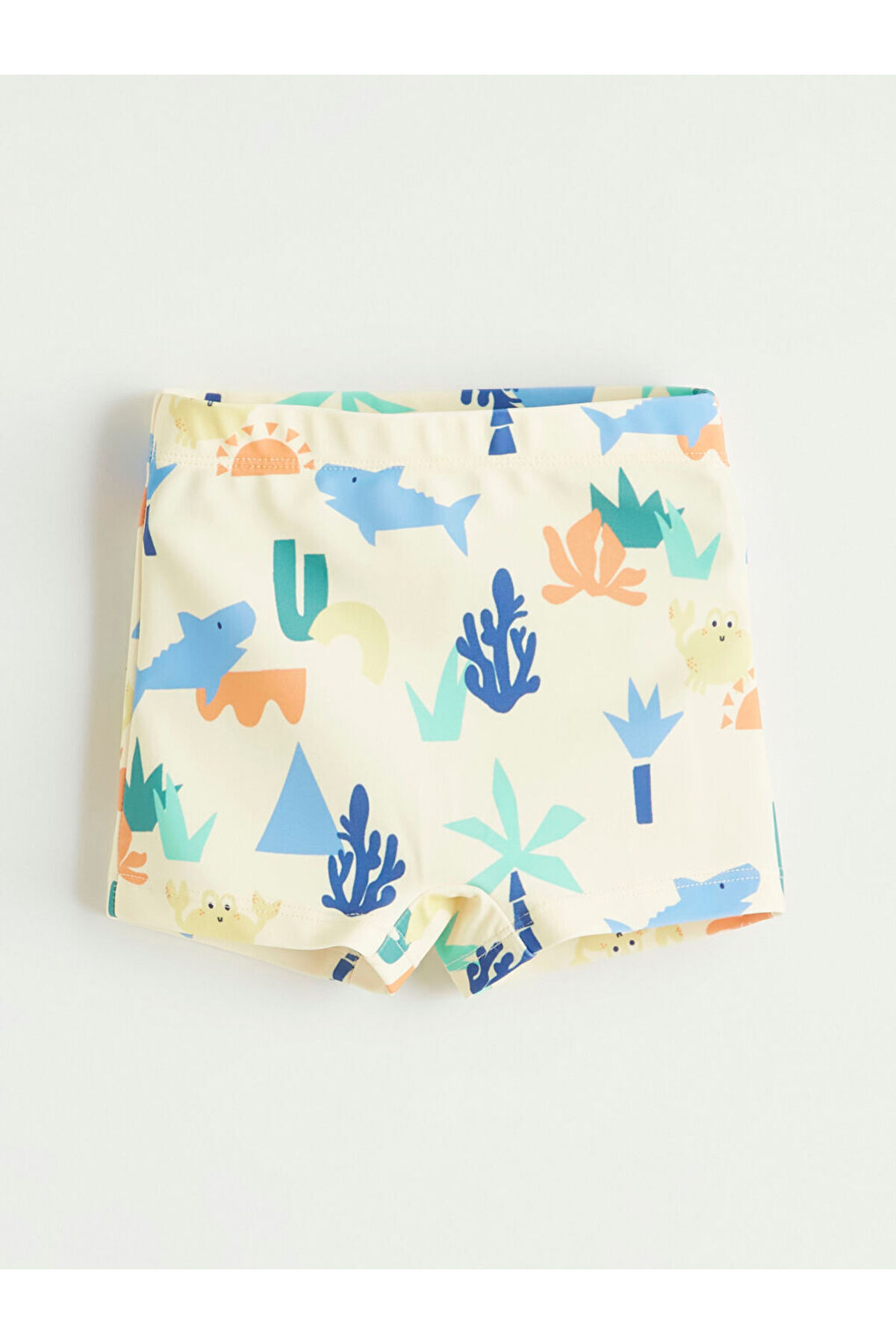 LC Waikiki Sarı Desenli Erkek Bebek Mayo Takımı fotoğrafı 5 (önizleme)