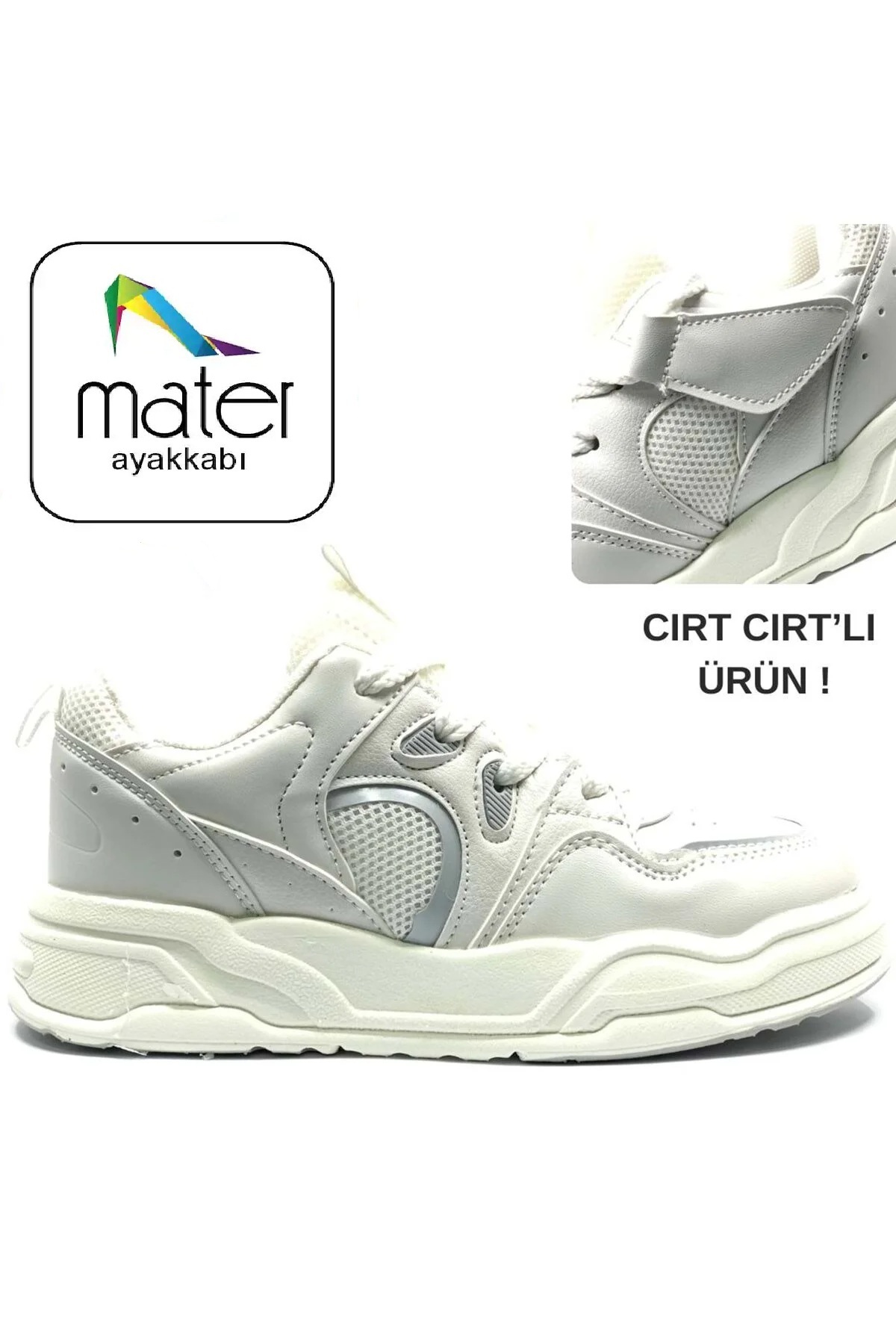 Mater Ayakkabı Cool Jacop Bağcıklı Cırt Cırtlı Sneaker Ortopedik