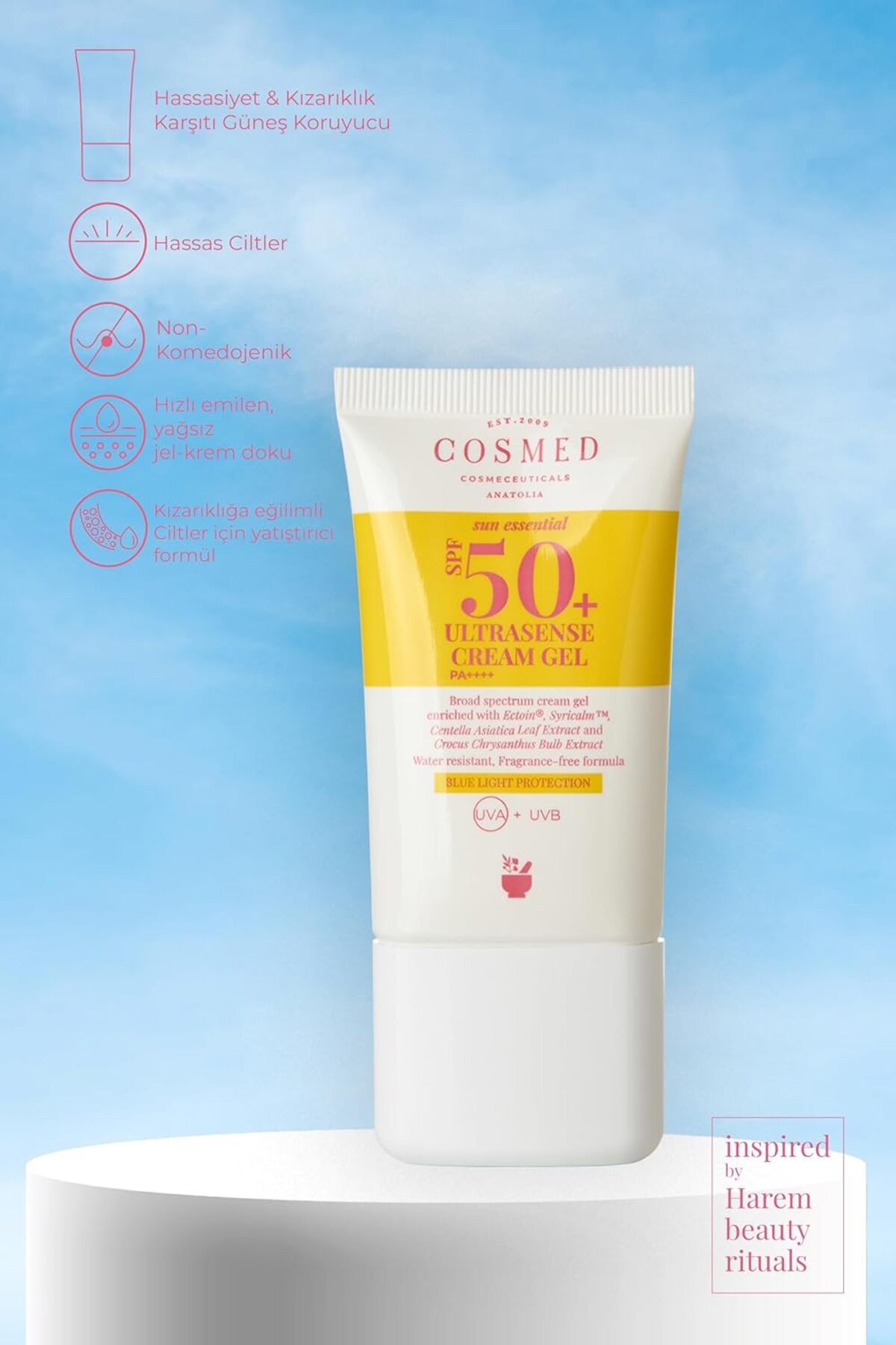 Hassas Kızarıklığa Eğilimli Ciltler için SPF50+ Yatıştırıcı Kremi - Ultrasense — EDCB0DWQM775L — تصویر 2 از 3