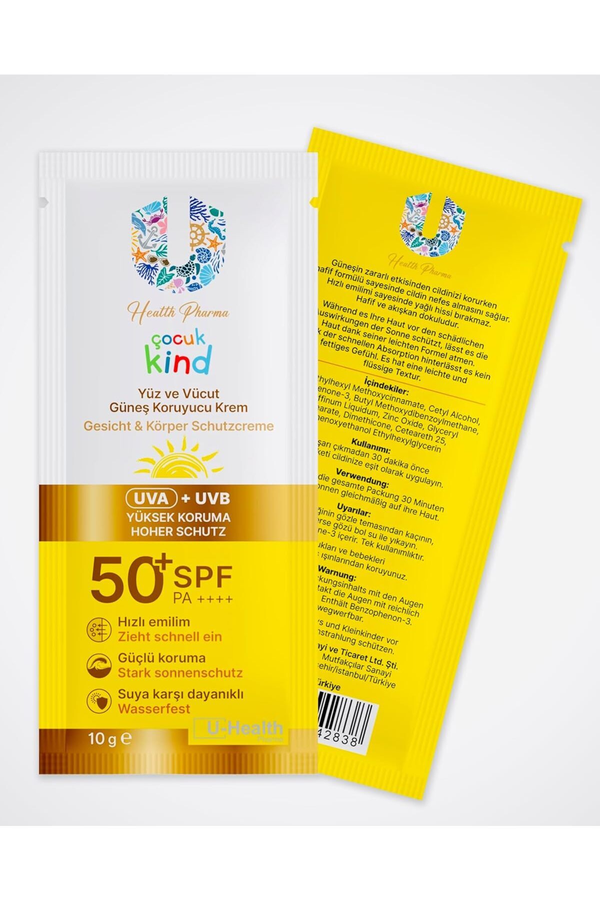 Genel Markalar Güneş Kremi 50 SPF Kids 5 Adet 10 Gr — EDCB0D7NKNMTJ