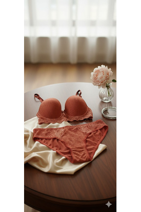 Ankaboss Dolgusuz B Cup Sütyen Külot İç Çamaşırı Takımı