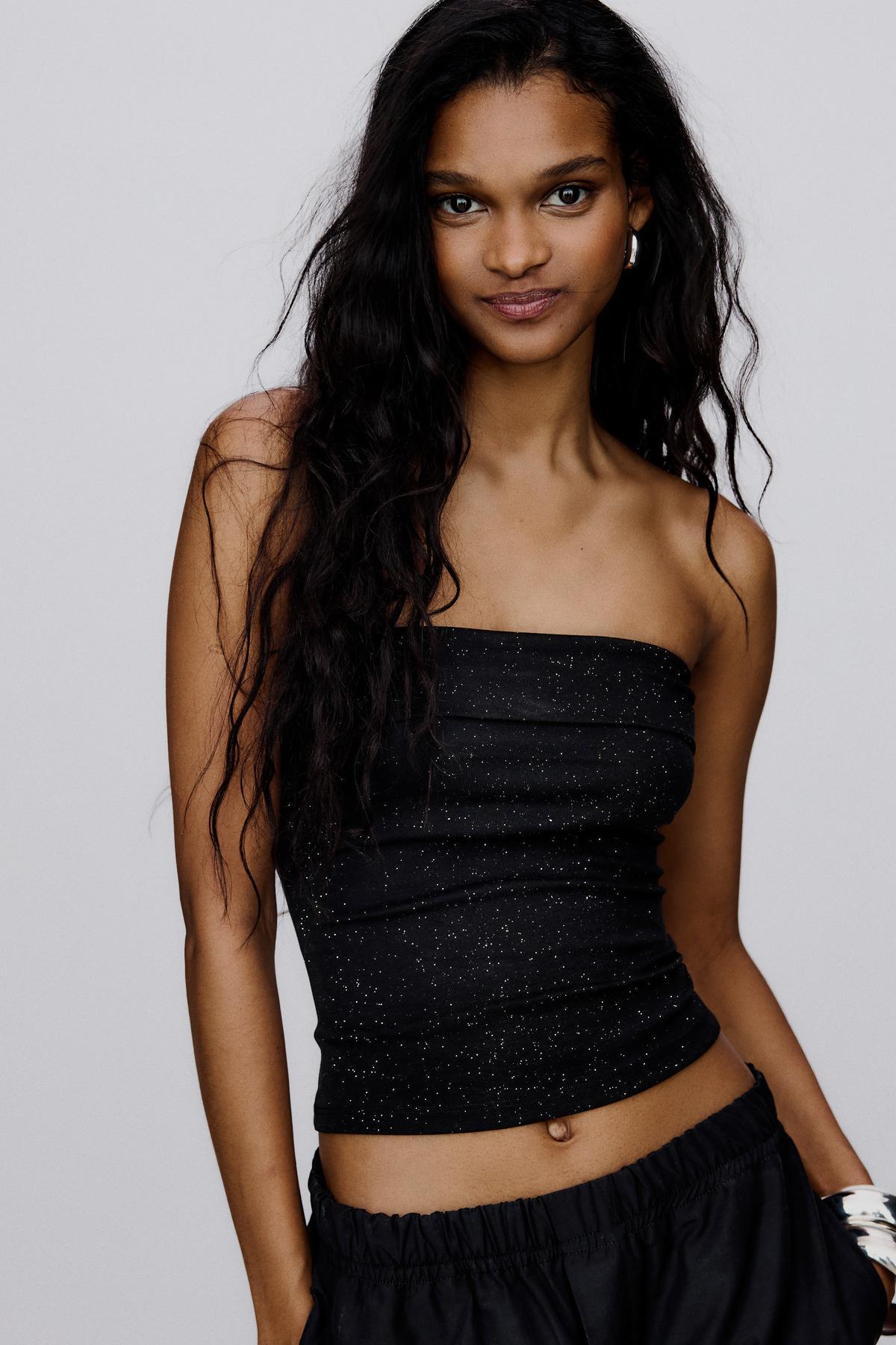Glitter bandeau ball