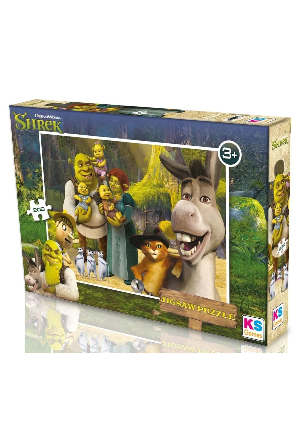 200 Pieces Boys Over 6 Years Shrek Puzzle-SH113