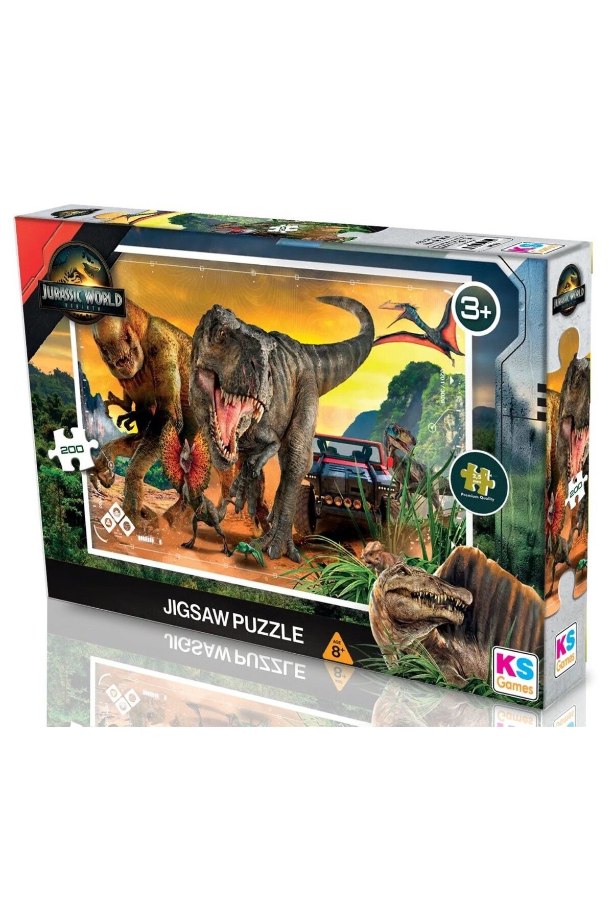 Ks Games 200 Parça Jurrasic World Erkek Çocuk Puzzle Yapboz