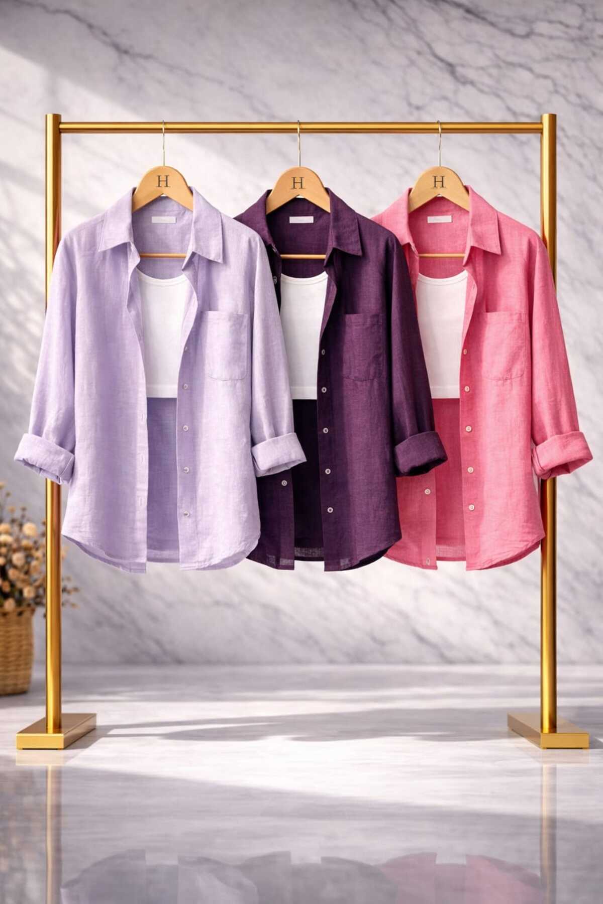 blackbonds Women's 3-Pack Lilac Purple Pink Cotton Pcs Oversized Cotton Pcs L...