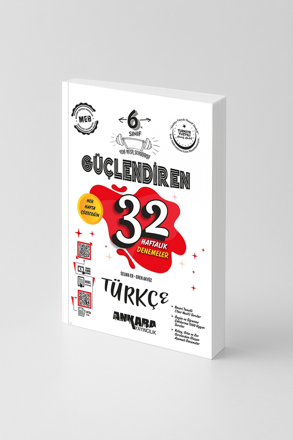 Ankara Yayıncılık 6. Sınıf Türkçe Deneme Sınavı 32 Haftalık Yeni