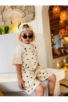 mirkidsclub Ayıcık Figür Unisex Çocuk Tulum