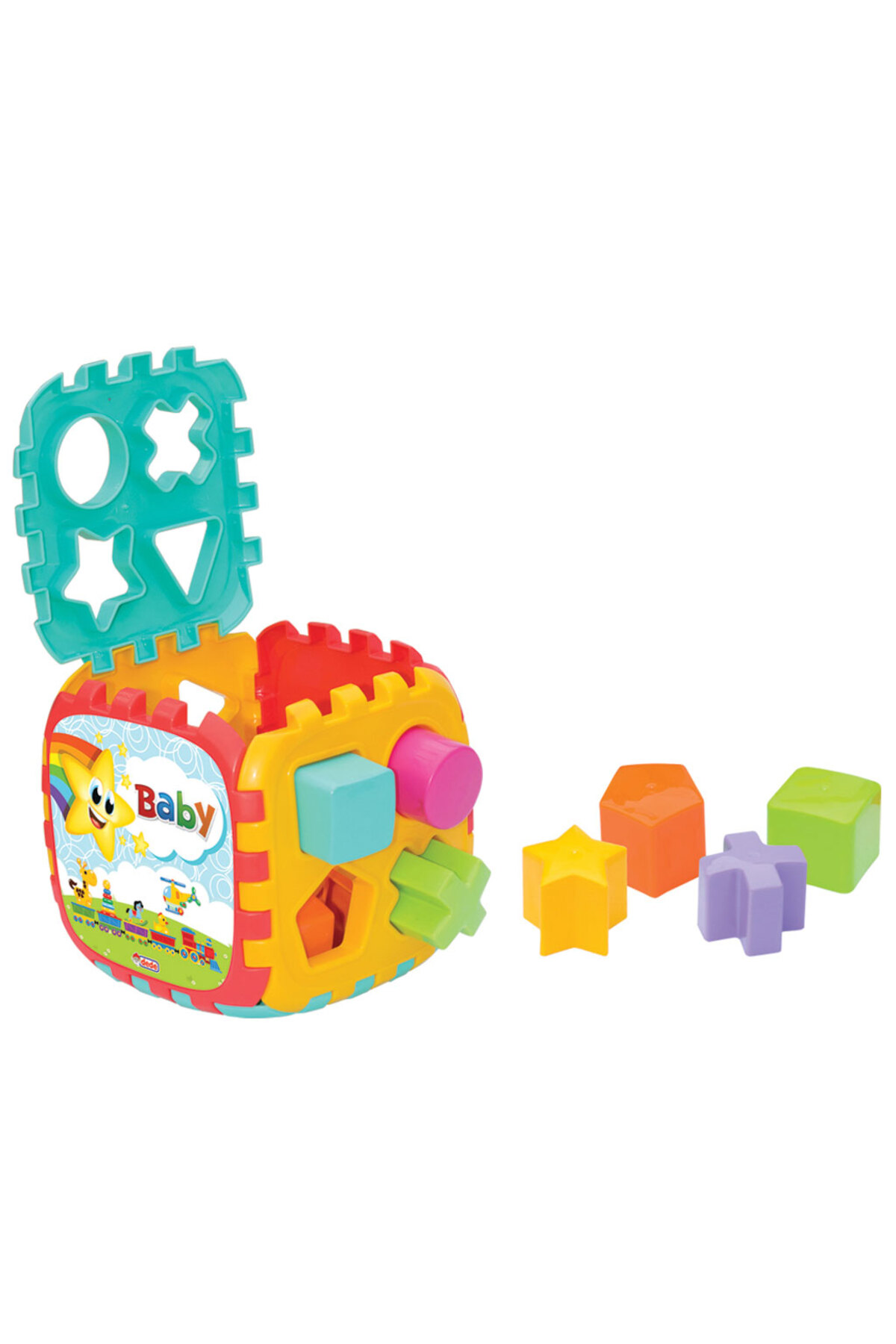 a v d a Büyük Bul Tak Küp 18 Parça Renkli Bultak Eğitici Motor ve El Becerisi Bebek Gelişim Oyuncağı fotoğrafı 3 (önizleme)