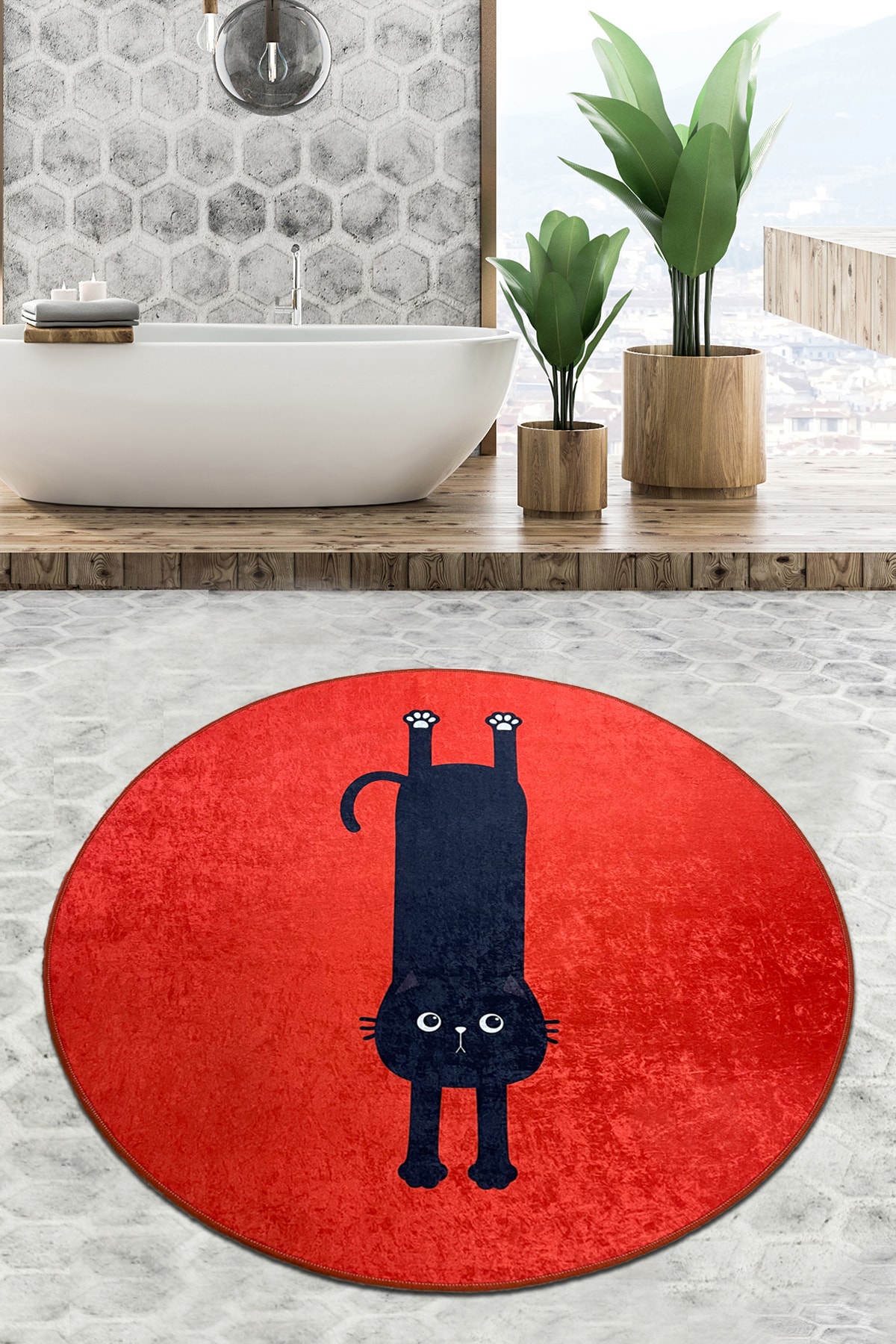 Chilai Home Comfort Çap Banyo Halısı Djt 80x80 Cm