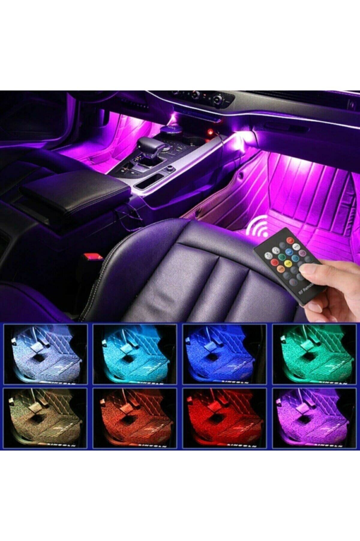 Genel Markalar Dacia Sandero Stepway Sese Duyarlı Ayak Altı Led Aydınlatma 9'ledli 8 Renk