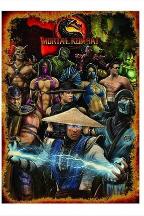 Mortal Kombat Model Ahşap Tablo TBLMGDK43146