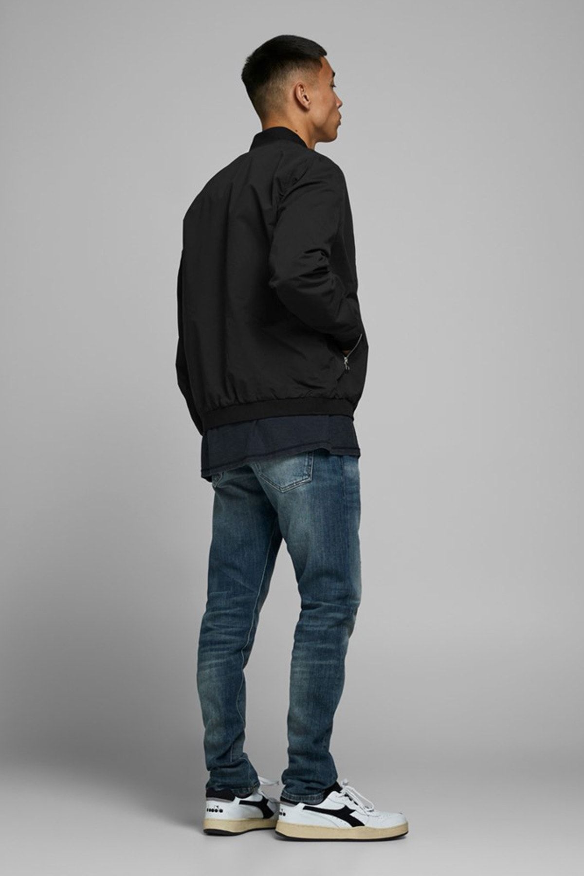 Jack & Jones-JACK JONES Men's Water Resistant Bomber Jacket 12165203 4