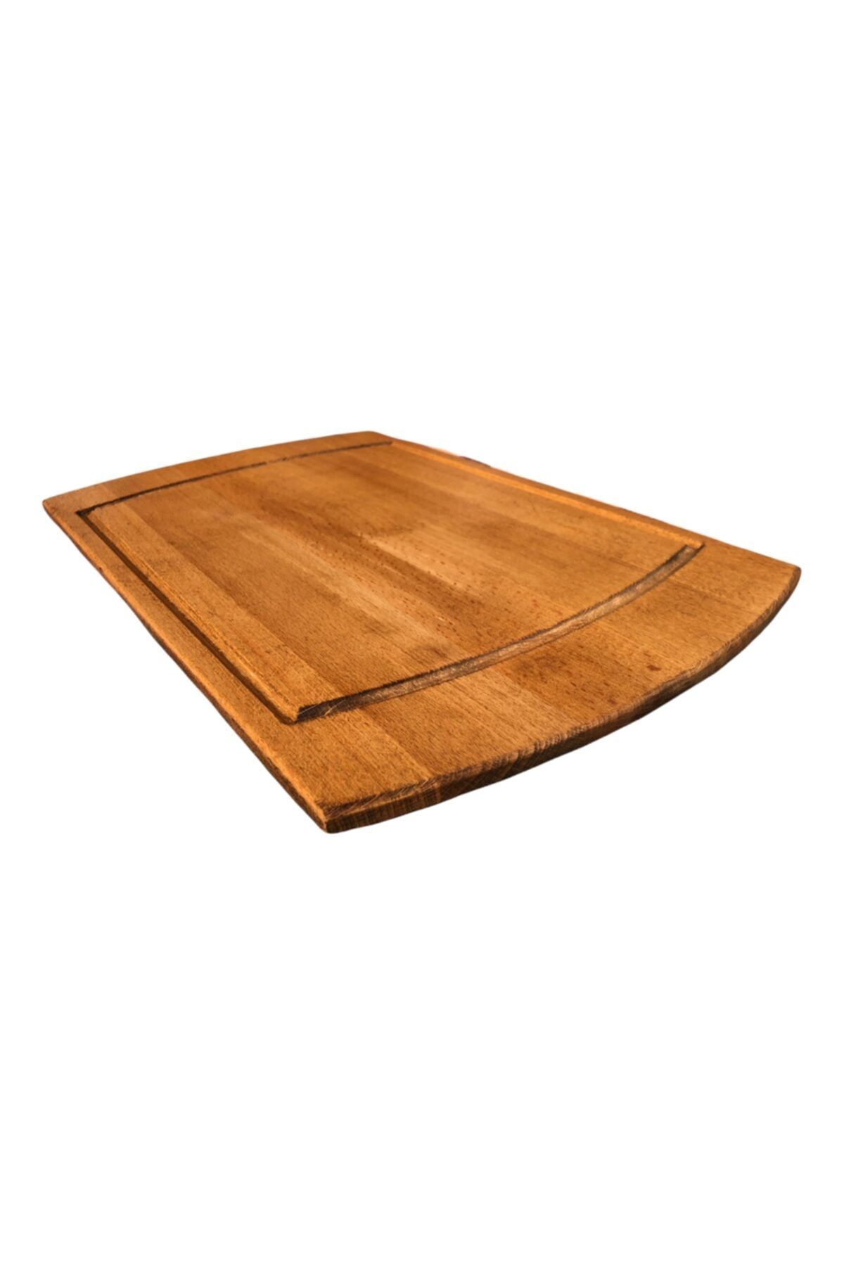 kütükland-Beech Oval Presentation Steak Chopping Cutting Board Small 5