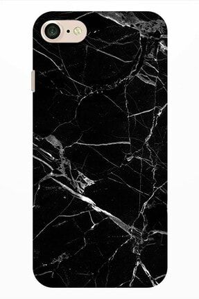 Iphone 7 8 Se 2020 Kılıf Resimli Silikon - Siyah Mermer Stok401 applanssuet9