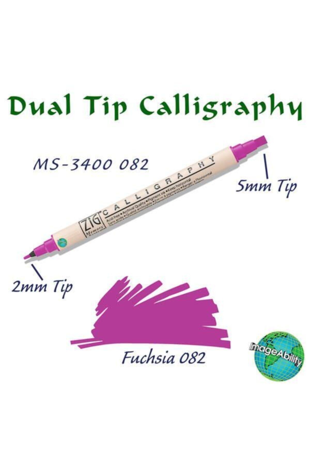 Zig-Calligraphy Double End Calligraphy Pen 2mm + 5mm 082 Fuchsia 2