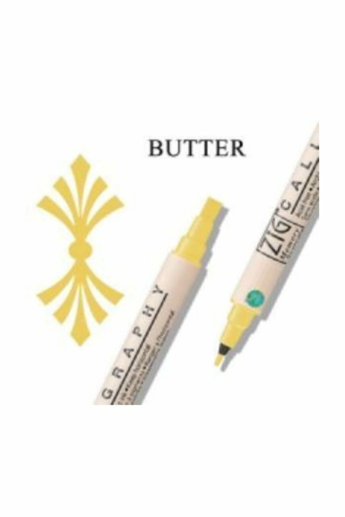 Zig-Calligraphy Double Ended Calligraphy Pen 2 mm + 5 mm 502 Butter 3