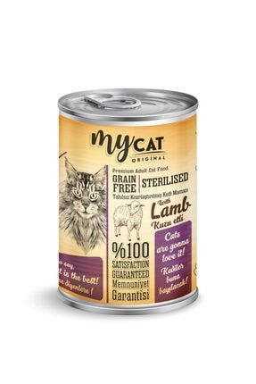 Mycat Pate Tahılsız Sterilised Kuzu Etli Kedi Konservesi 400 Gr (1 Adet) GLDN-609