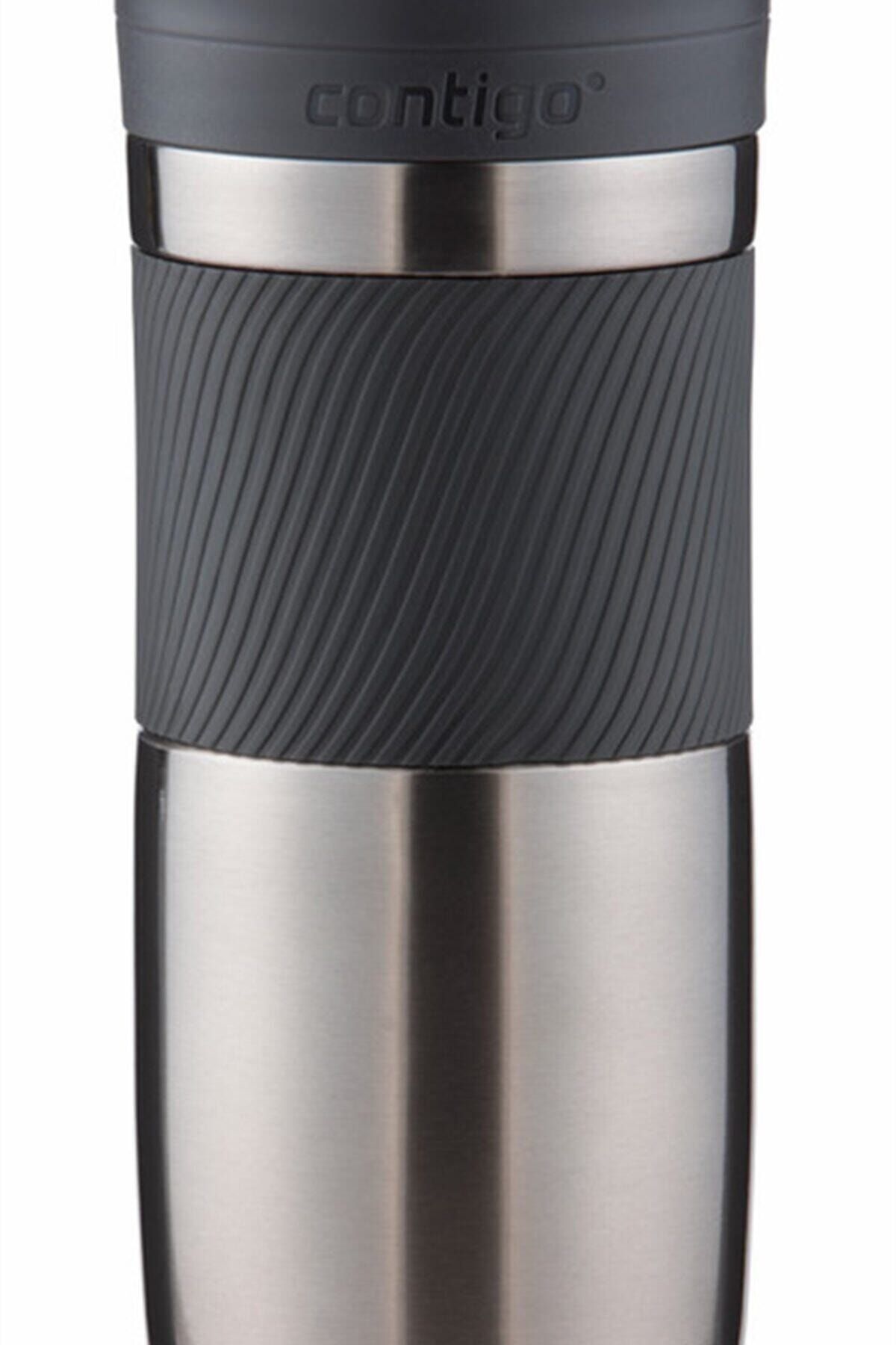 فلاسک خاکستری Byron Vacuum Thermos Flask یک دست 470ml Contigo