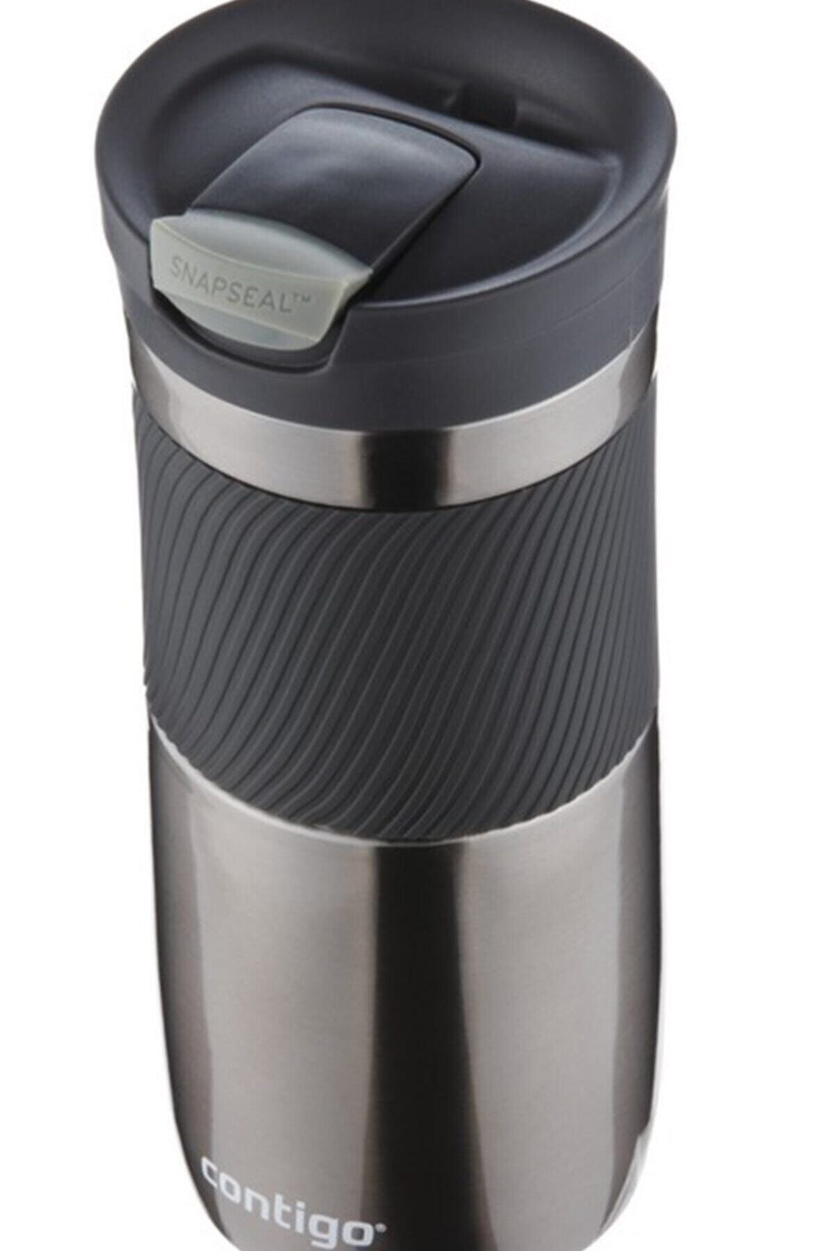 فلاسک خاکستری Byron Vacuum Thermos Flask یک دست 470ml Contigo